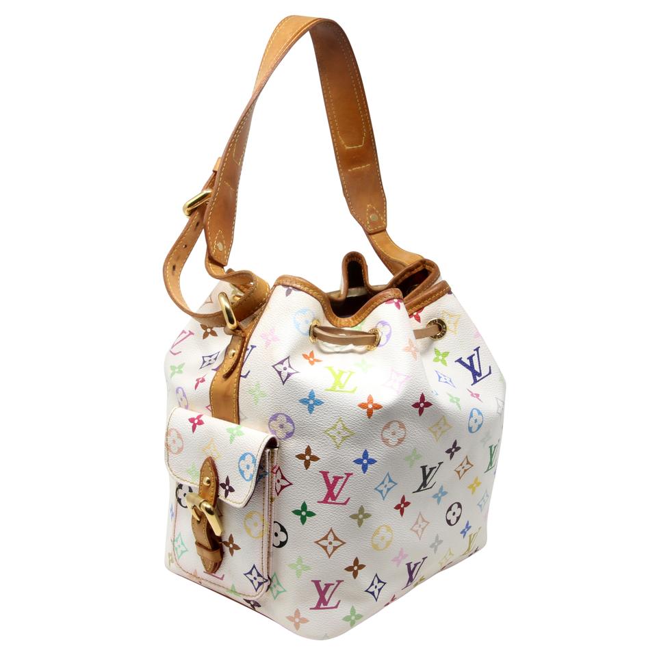 Louis Vuitton Petit Noe Monogram Canvas Takashi Murakami Shoulder Bag LV-B0923P-0006