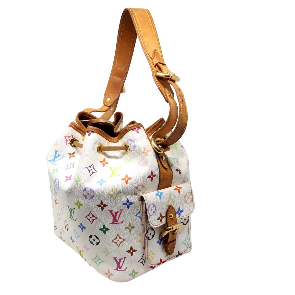 Louis Vuitton Petit Noe Monogram Canvas Takashi Murakami Shoulder Bag LV-B0923P-0006