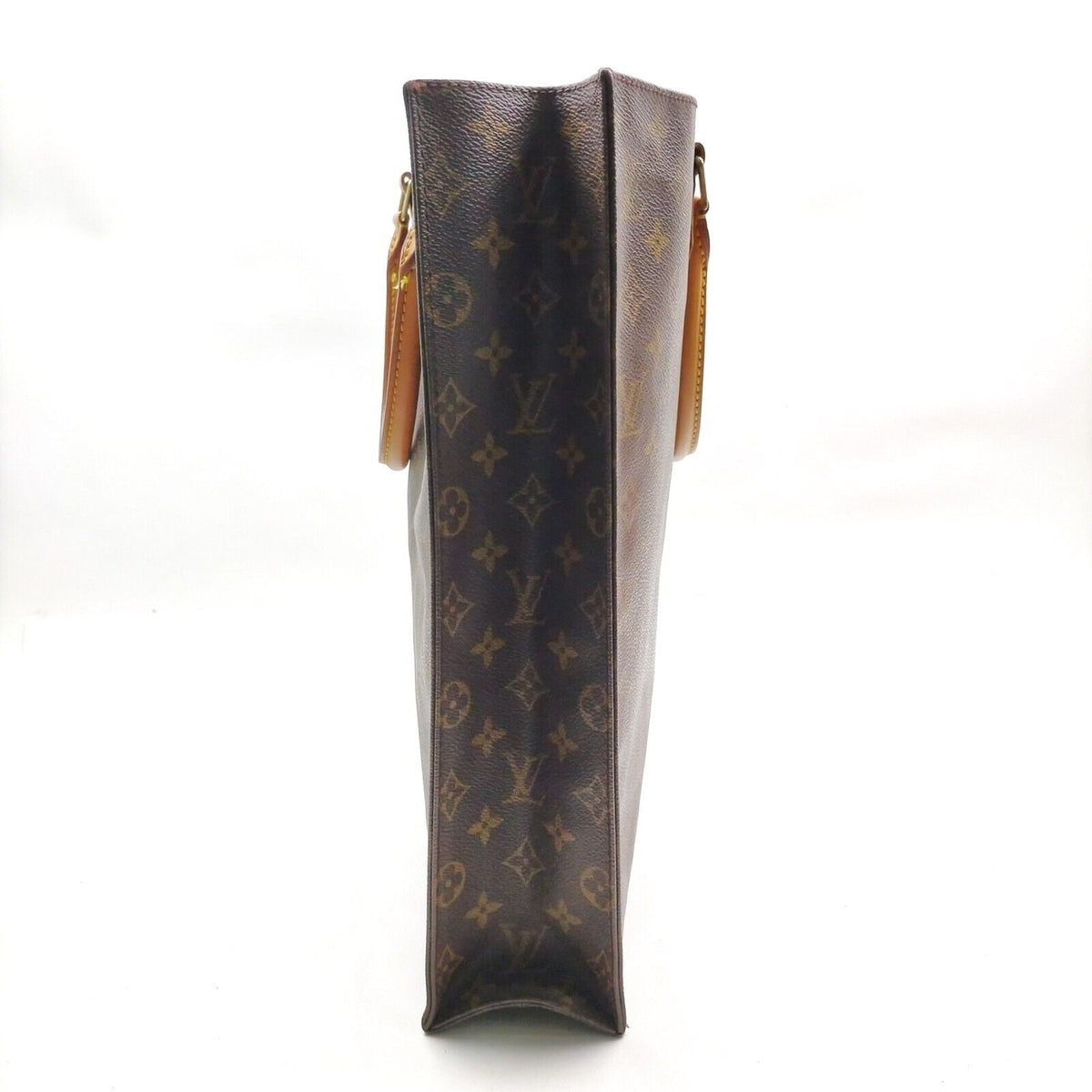 Louis Vuitton Sac Plat Browns Monogram Hand Bag