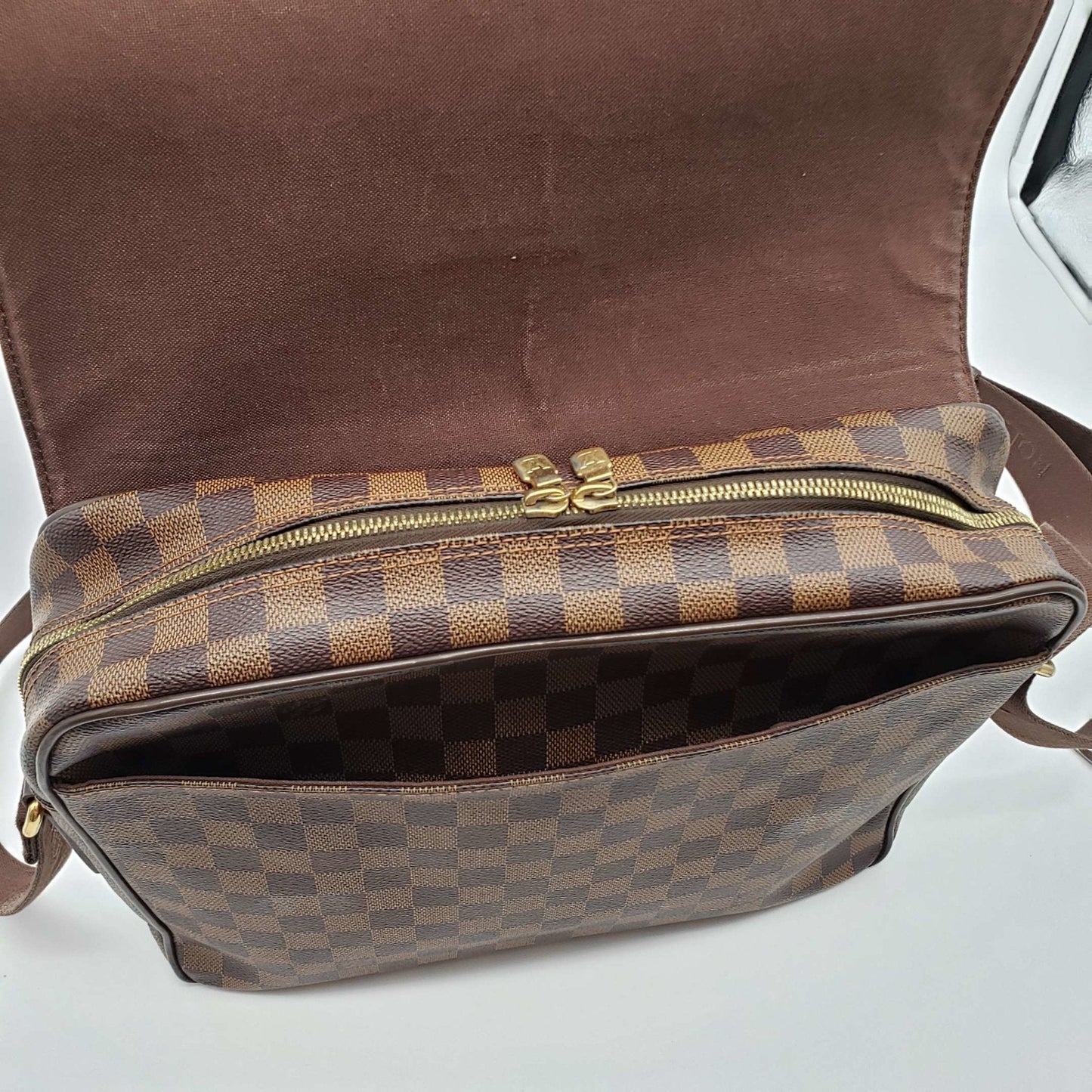 Louis Vuitton Shelton Damier Ebene Crossbody Bag