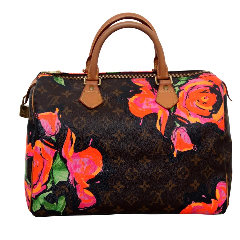 Louis Vuitton Speedy Stephen Sprouse Roses 30 Rare Rose Shoulder Bag
