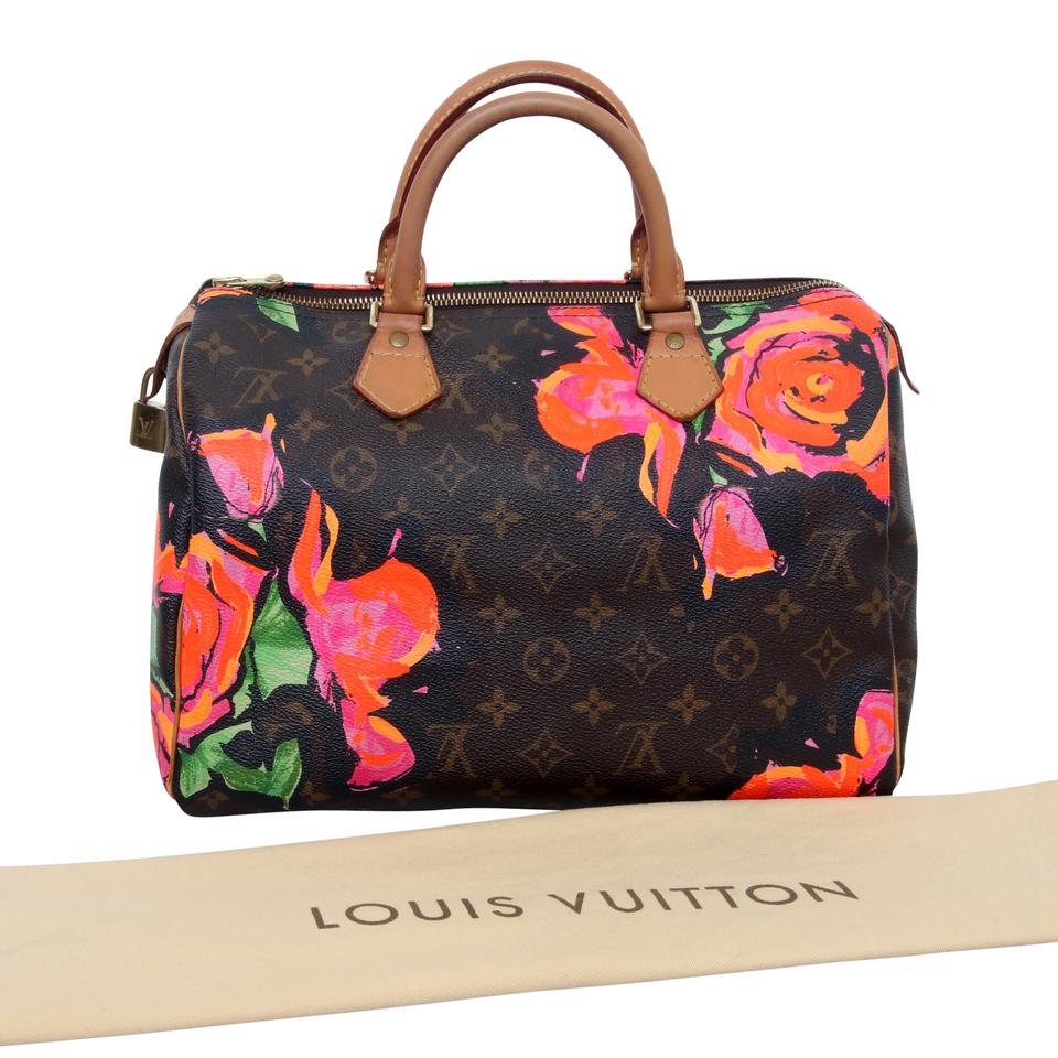 Louis Vuitton Speedy Stephen Sprouse Roses 30 Rare Rose Shoulder Bag