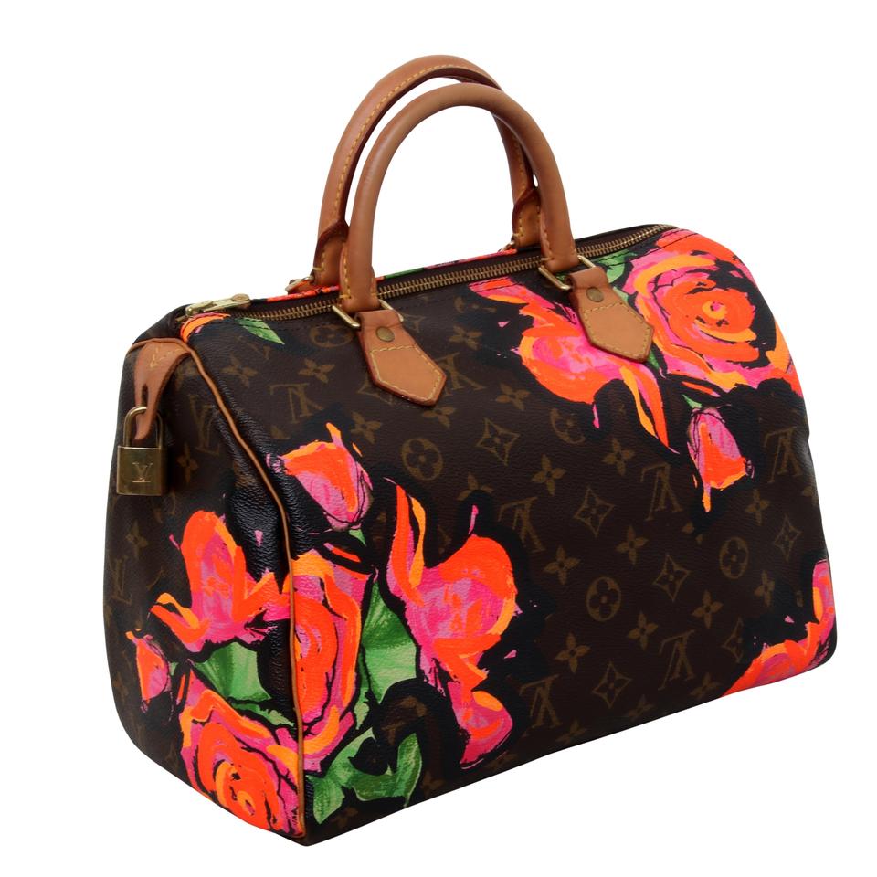 Louis Vuitton Speedy Stephen Sprouse Roses 30 Rare Rose Shoulder Bag
