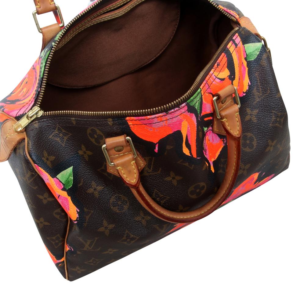 Louis Vuitton Speedy Stephen Sprouse Roses 30 Rare Rose Shoulder Bag