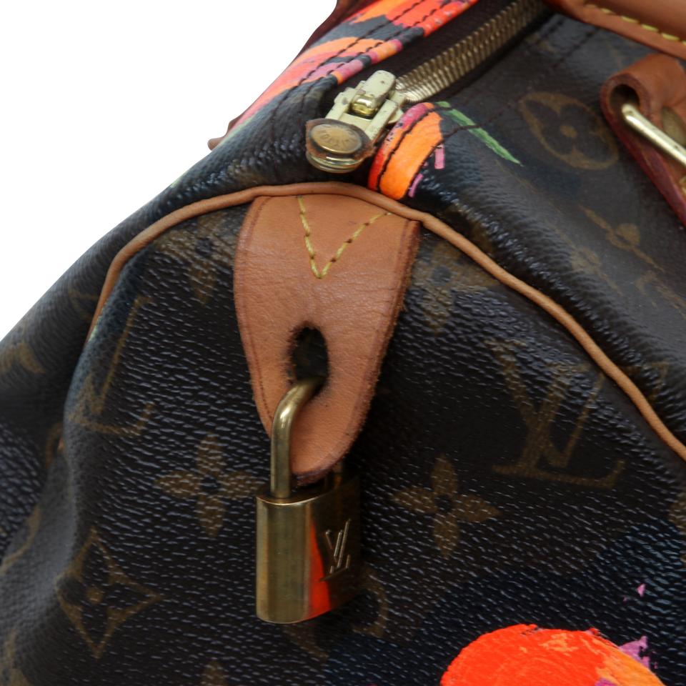 Louis Vuitton Speedy Stephen Sprouse Roses 30 Rare Rose Shoulder Bag