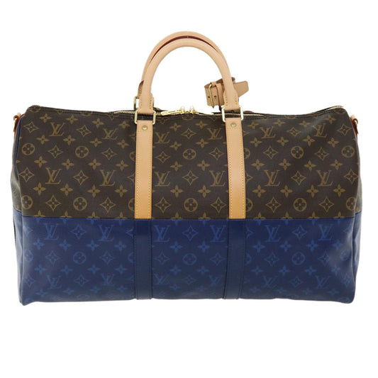 LOUIS VUITTON Monogram split Keepall Bandouliere 50 Boston Bag M43861 lt643A