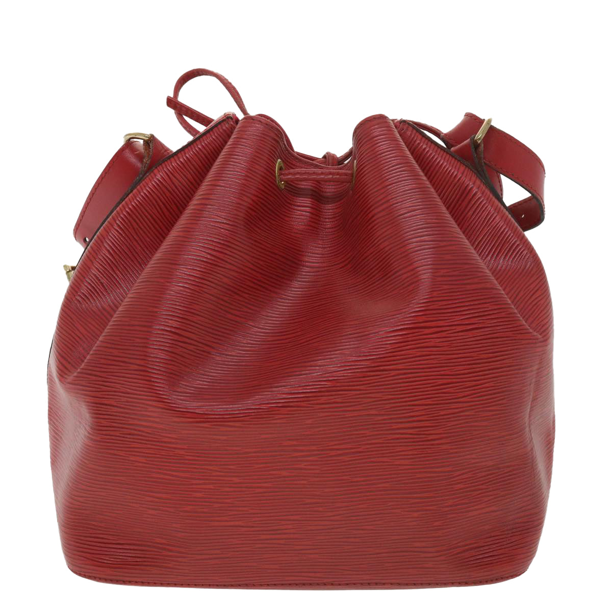 LOUIS VUITTON Epi Petit Noe Shoulder Bag Red M44107 LV Auth lt736