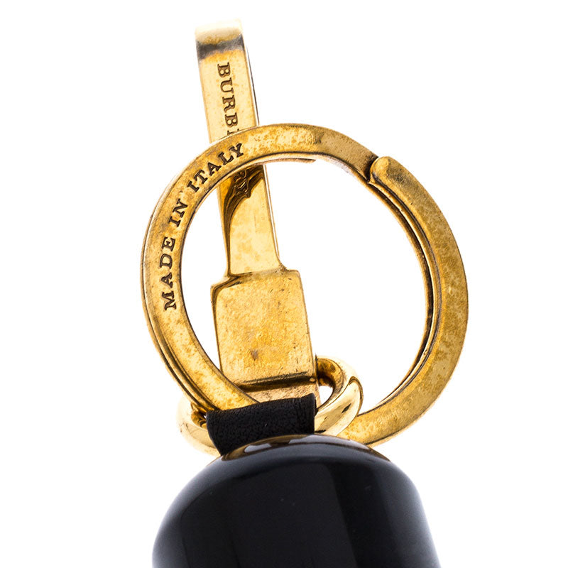 Burberry Black and Red Royal Guard Gold Tone Bag Charm