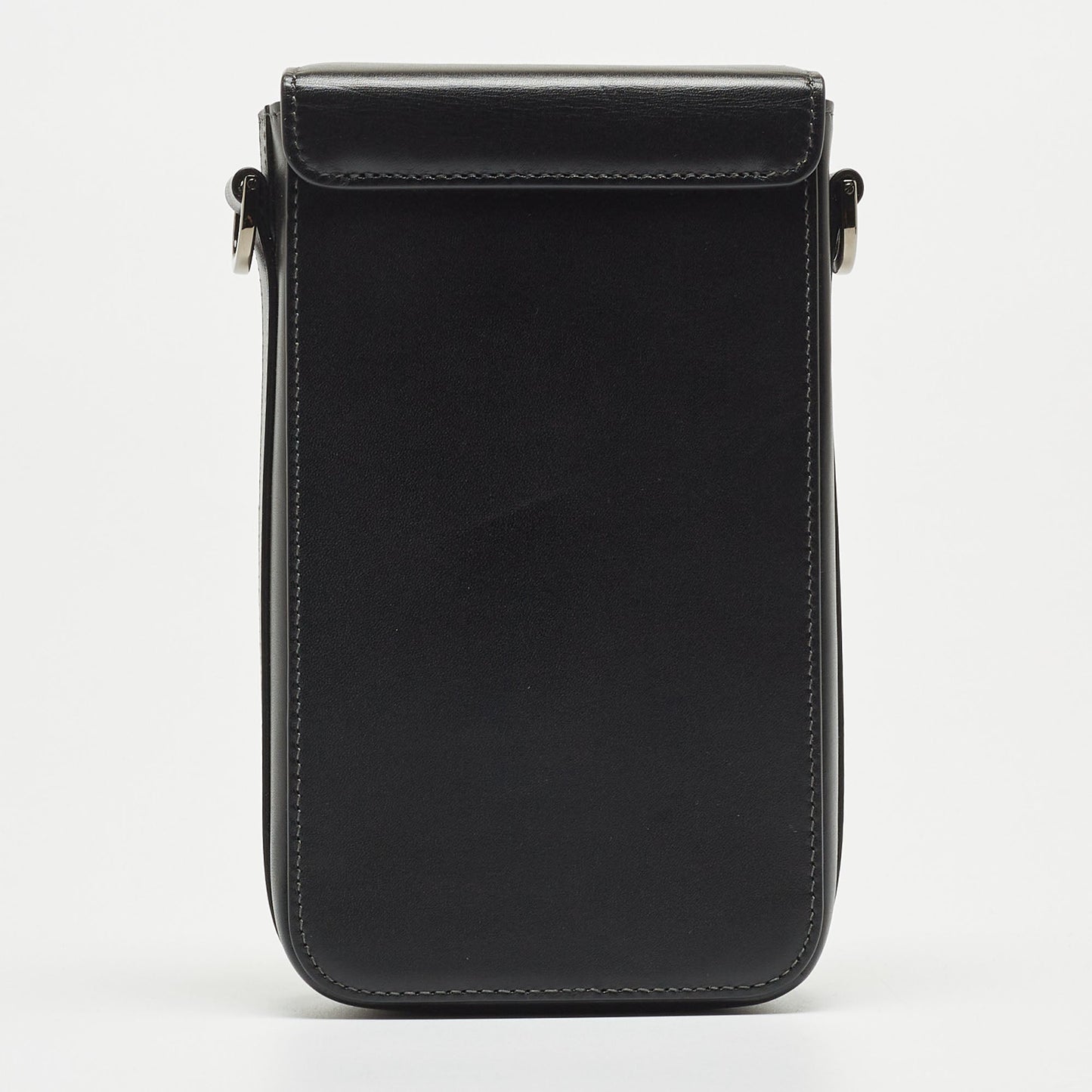 DIOR Black Leather Vertical Pouch Bag