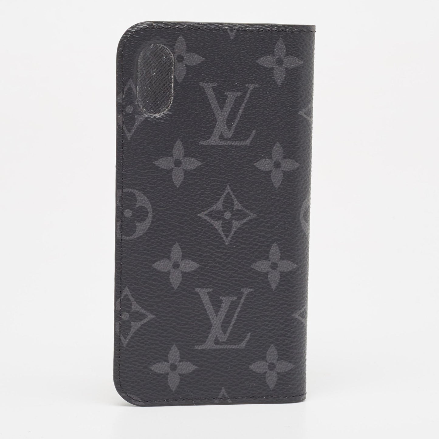 LOUIS VUITTON Monogram Eclipse Canvas iPhone X Folio Case