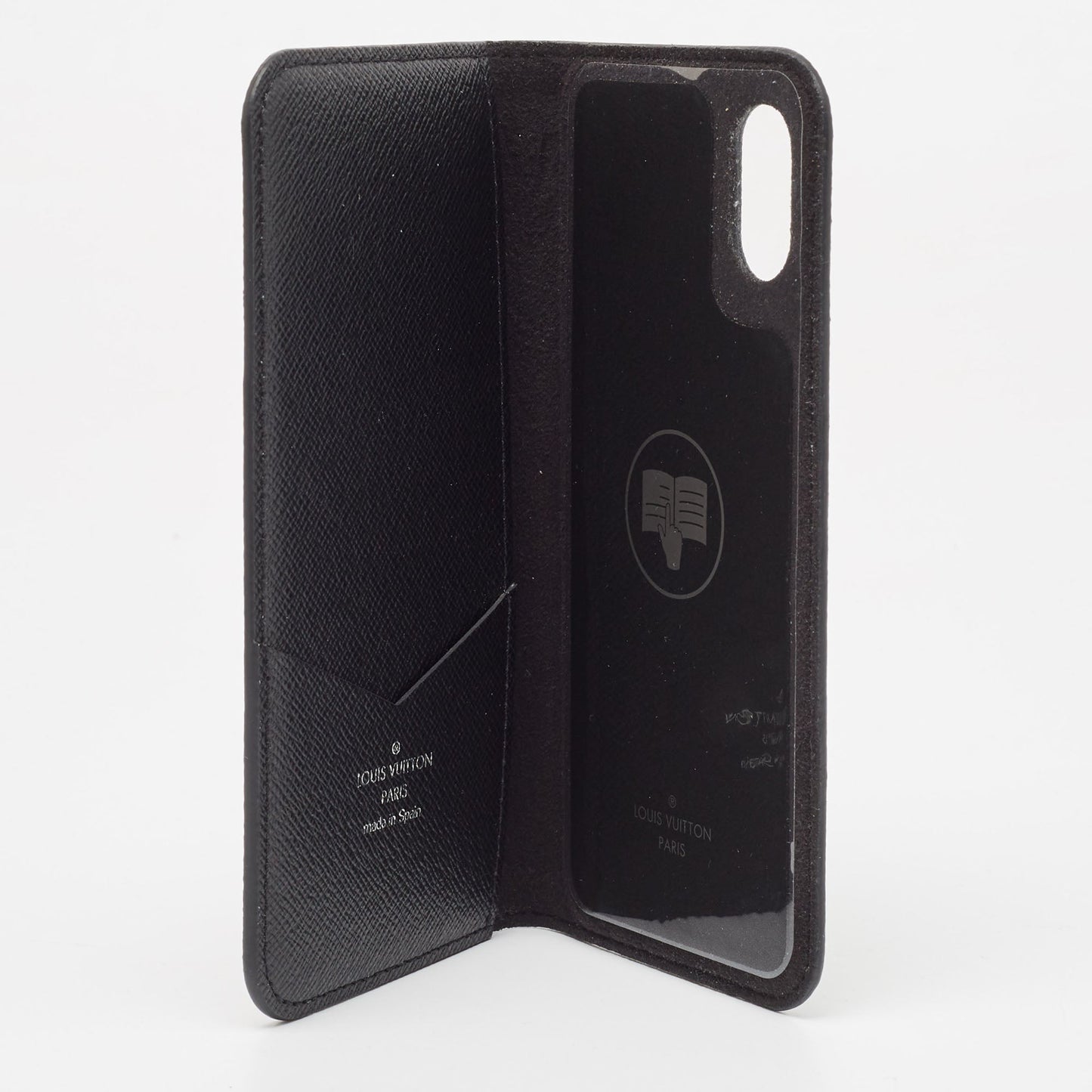 LOUIS VUITTON Monogram Eclipse Canvas iPhone X Folio Case