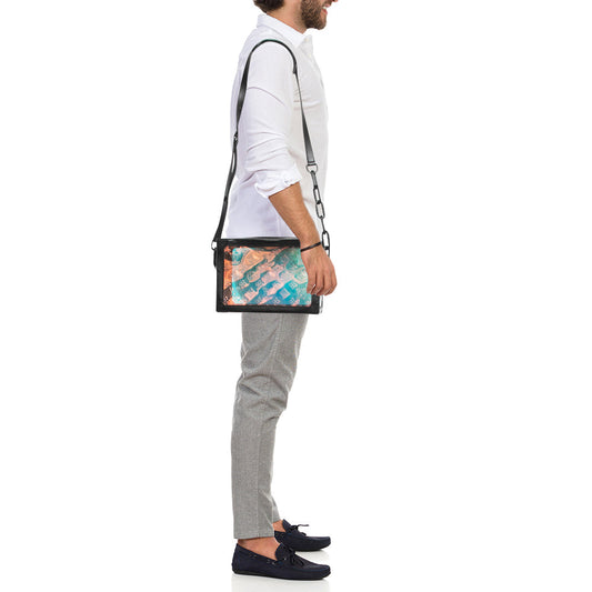 LOUIS VUITTON Black Monogram Prism Legacy Soft Trunk Bag