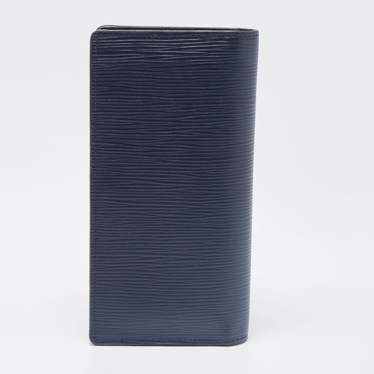 LOUIS VUITTON Navy Blue Epi Leather Brazza Wallet