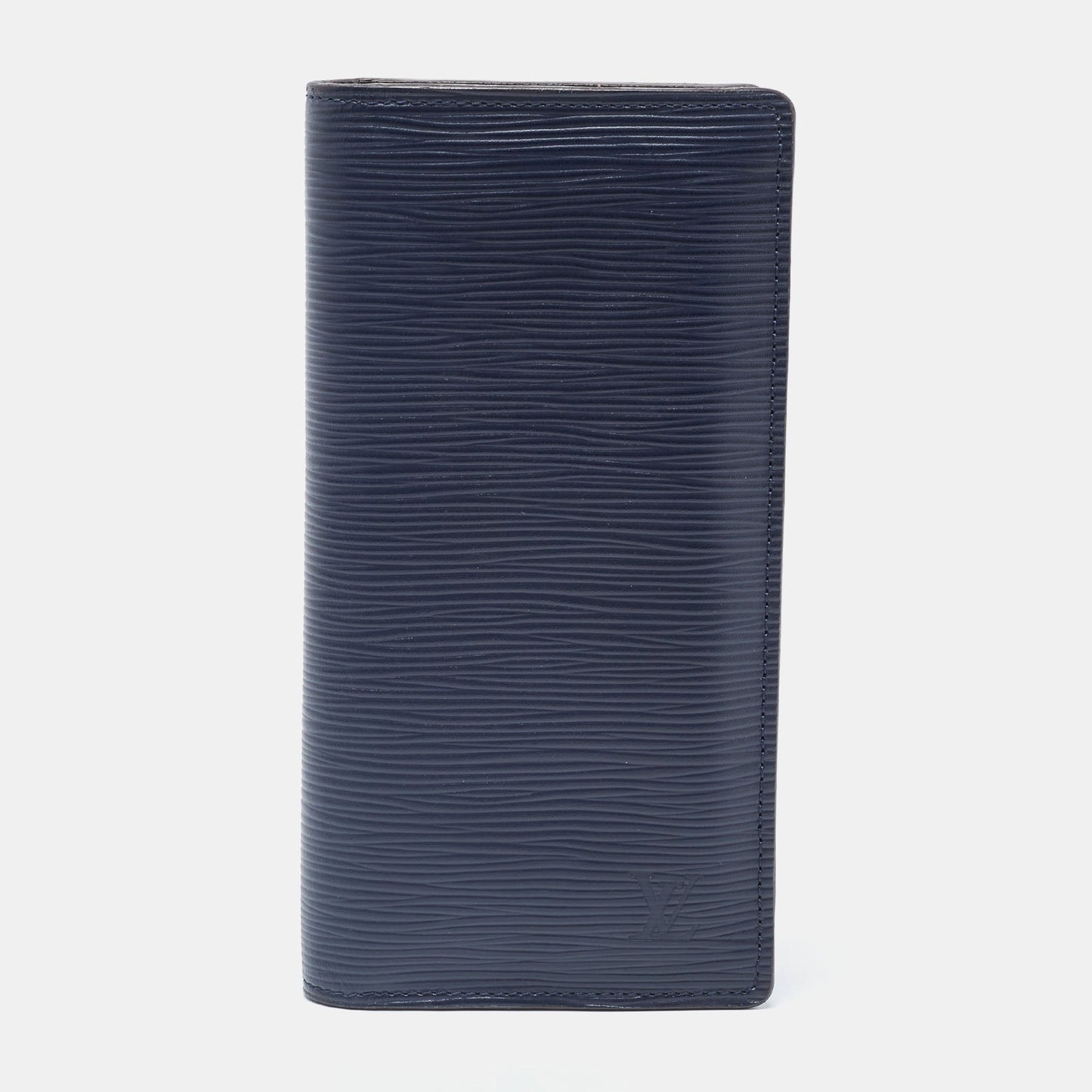 LOUIS VUITTON Navy Blue Epi Leather Brazza Wallet