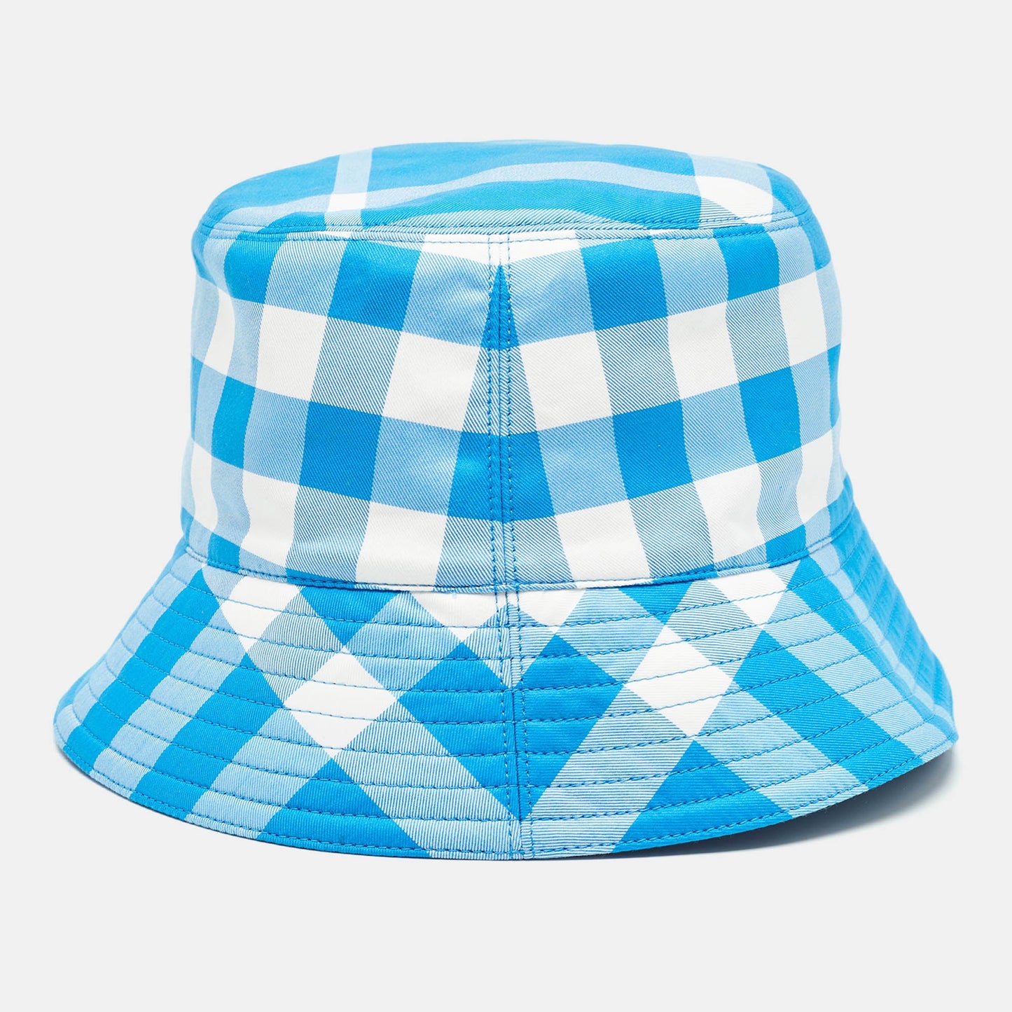 BURBERRY Cotton Checked Bucket Hat M