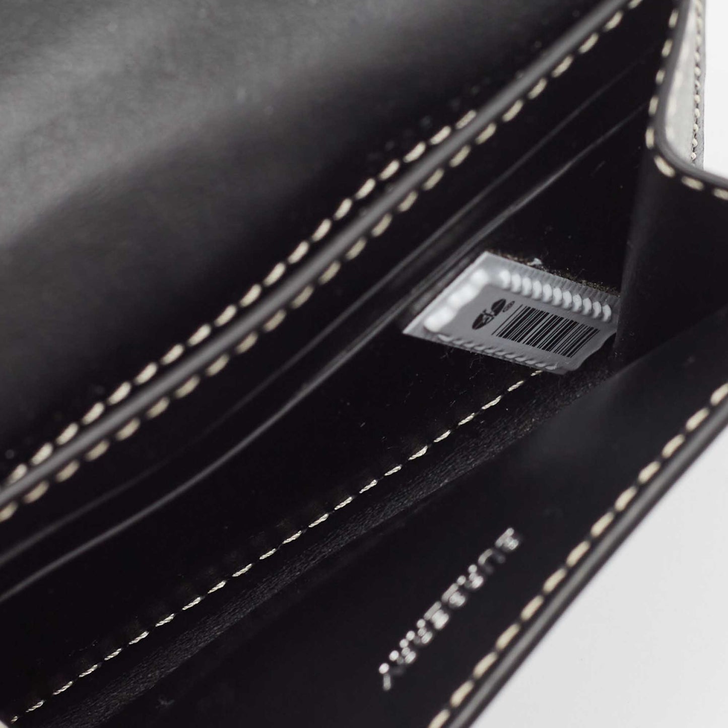 BURBERRY Blue/Black Canvas and Leather Luna Compact Wallet