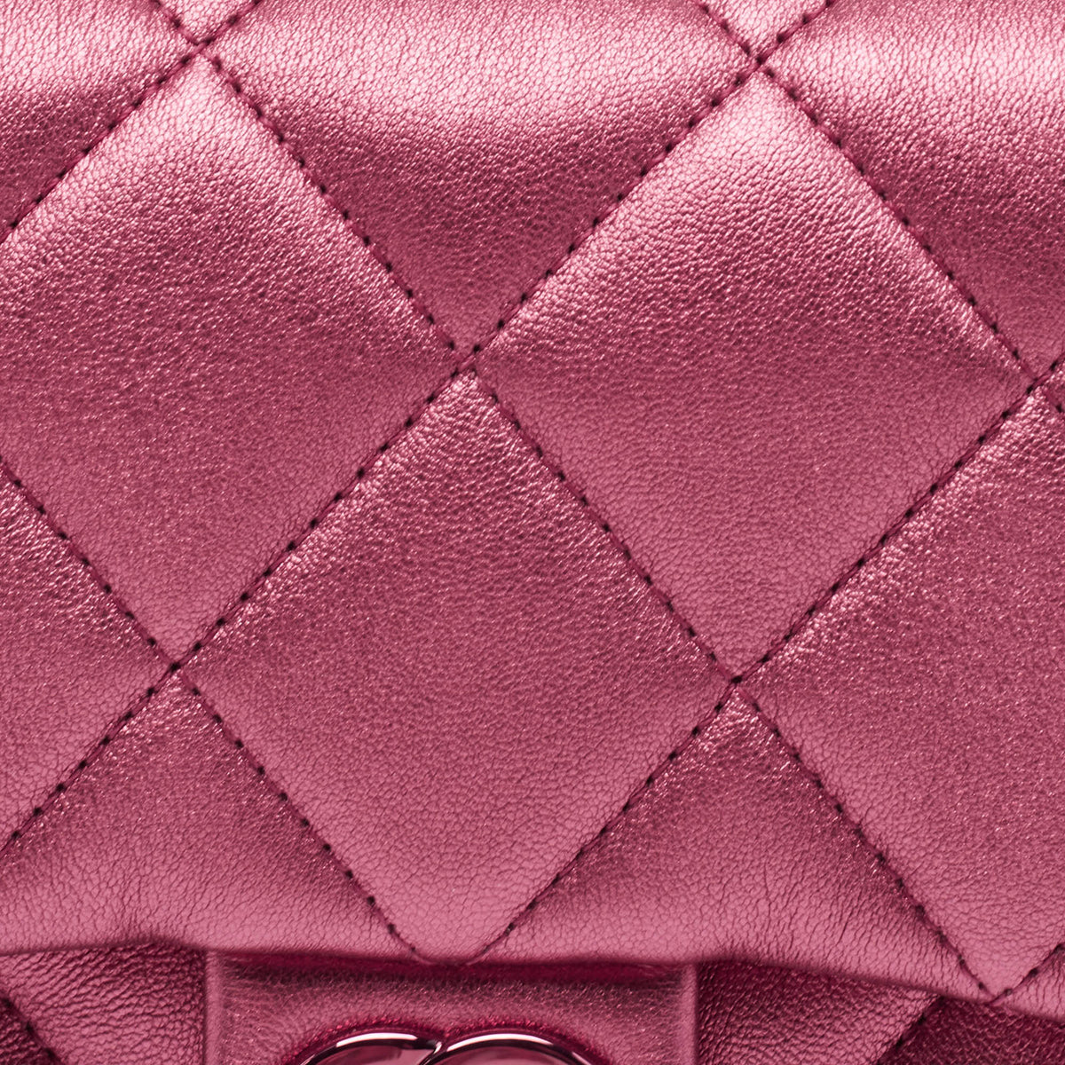 Top Quality Chanel Metallic Pink Quilted Leather Mini New Bag