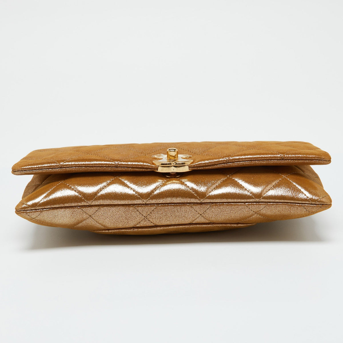 Top Quality Chanel Gold Iridescent Quilted Leather New Chain Bag