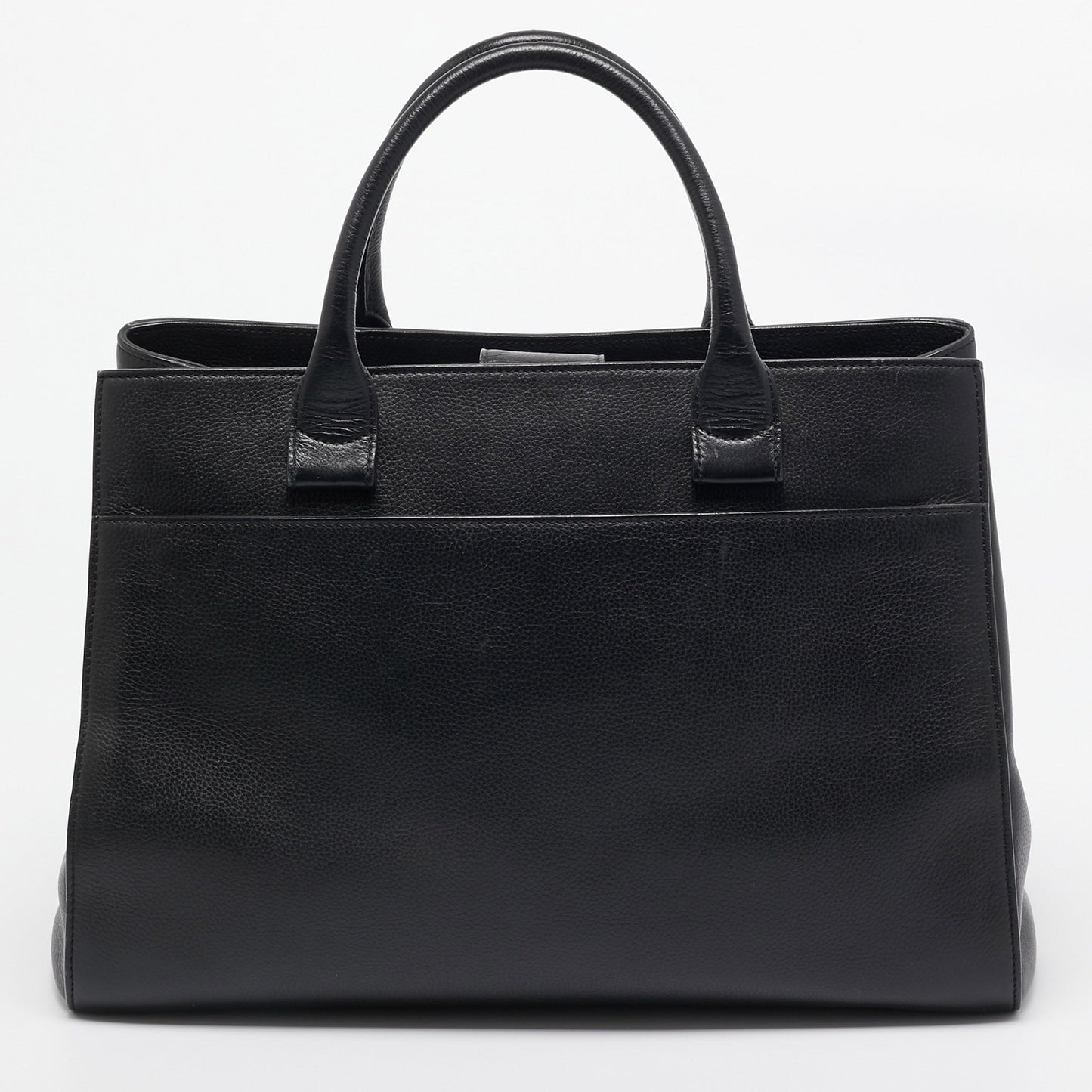 CHANEL Black Leather Medium Neo Executive Shopping Tote