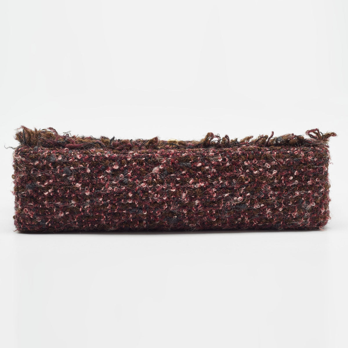 CHANEL Multicolor Tweed Medium Classic Double Flap Bag