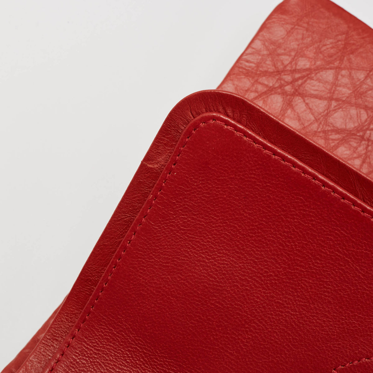 CHANEL Red Quilted Aged Leather Reissue 2.55 Classic 227 Flap Bag