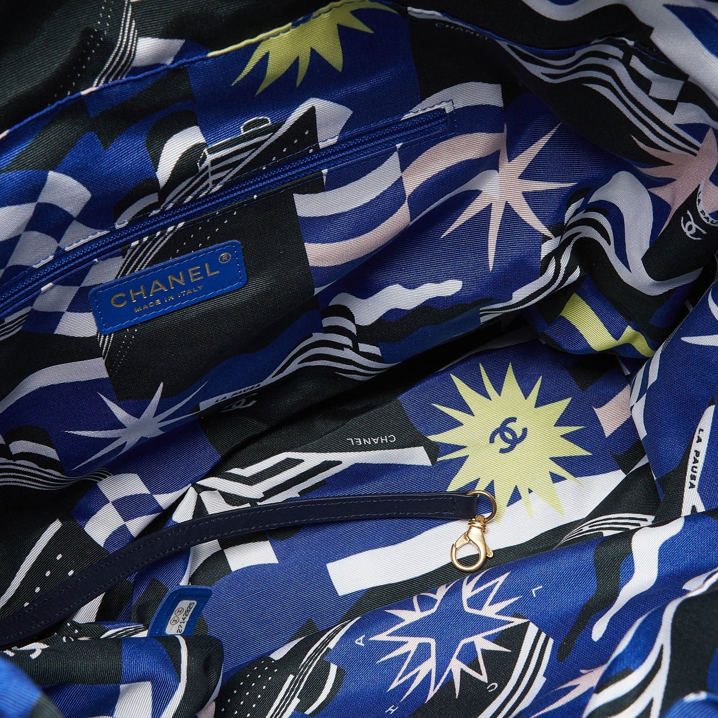 CHANEL Multicolor Cotton Rope Large Shopper Tote