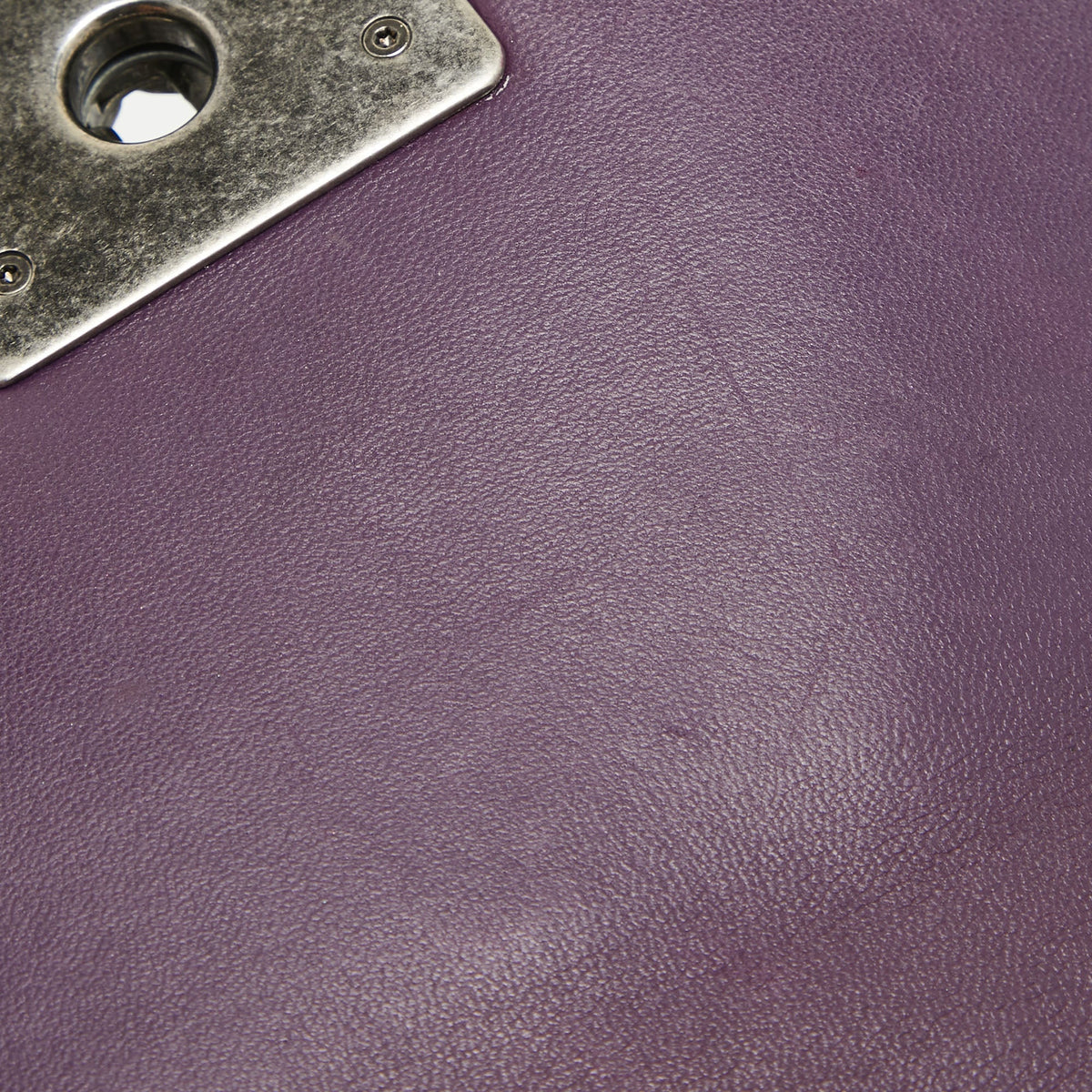 CHANEL Purple Velvet Small Boy Bag