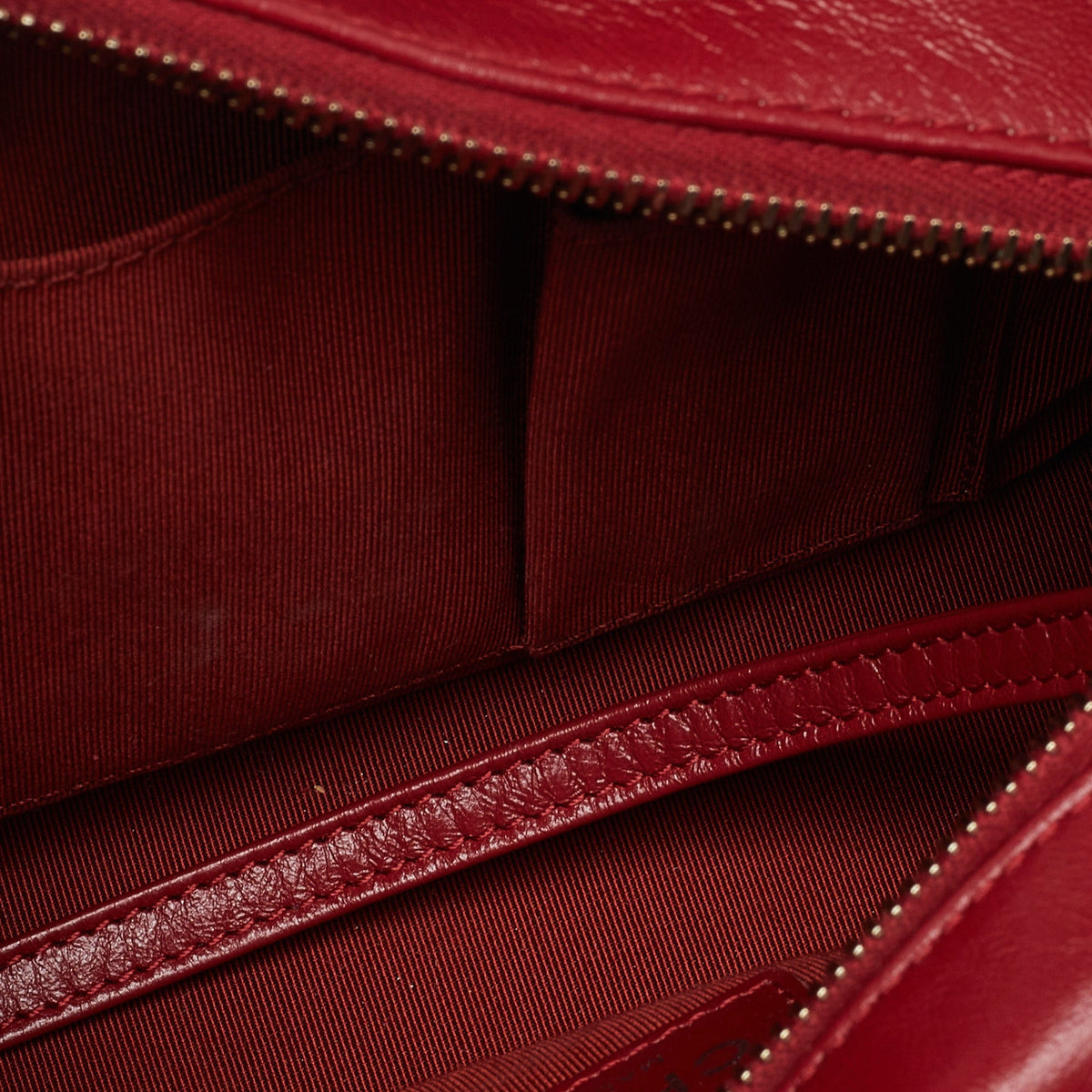 CHANEL Red Quilted Aged Leather Small Gabrielle Hobo