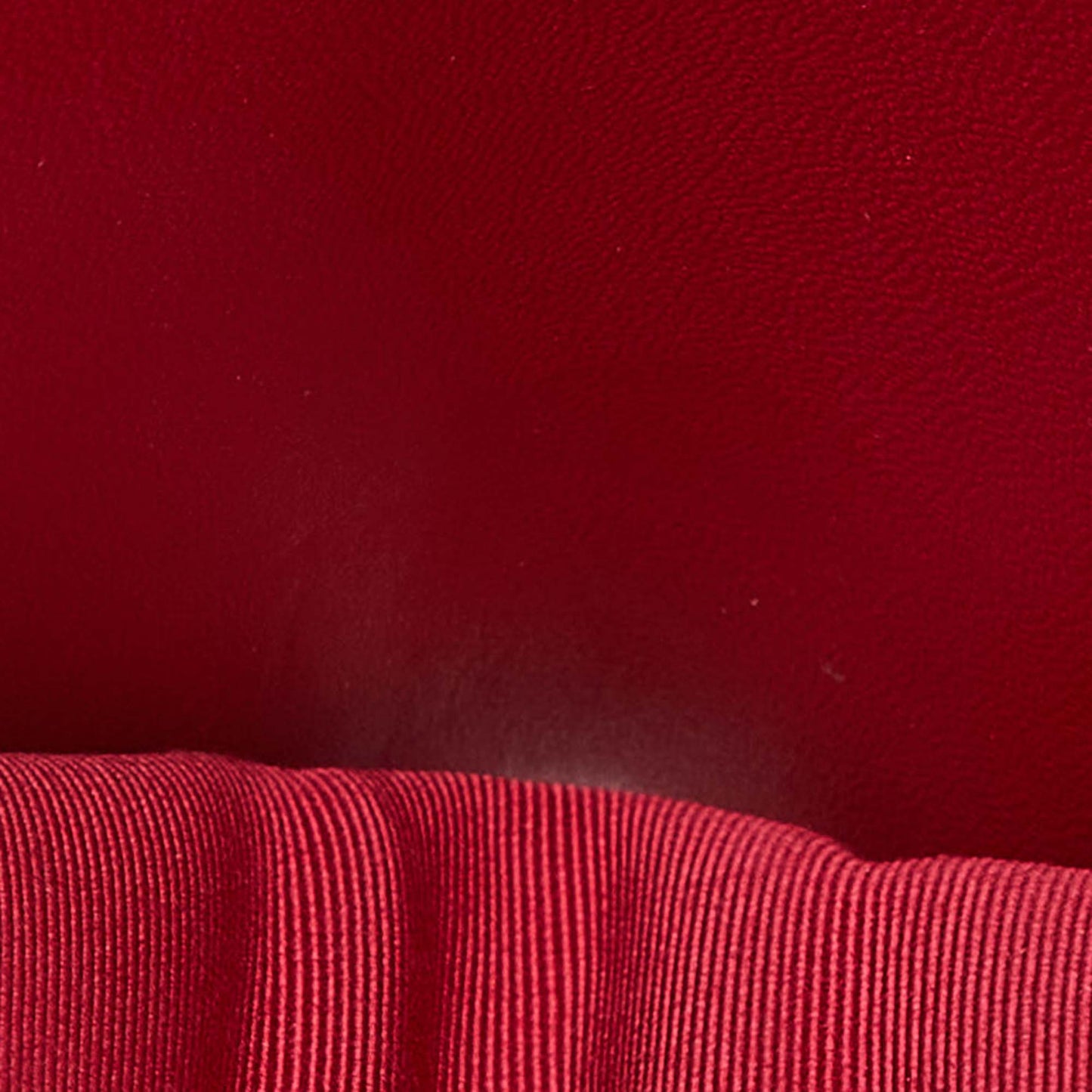 CHANEL Red Quilted Leather Trifold CC Wallet