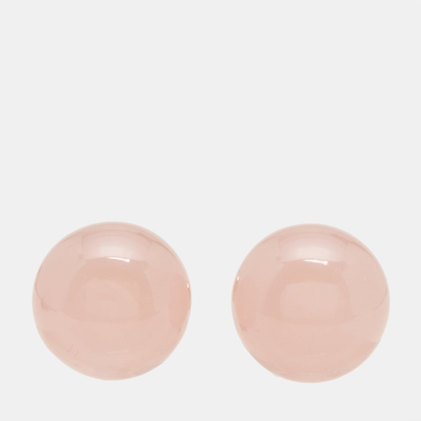 DIOR Tribales Pink Resin Gold Tone Stud Earrings