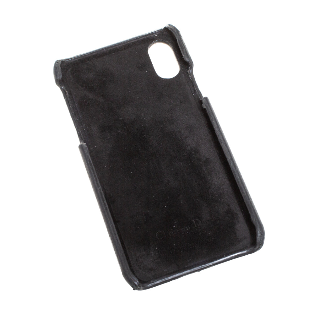 DIOR Black Leather Saddle iPhone X Case