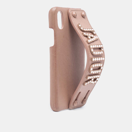 DIOR Beige Leather J'A iPhone X/XS Cover