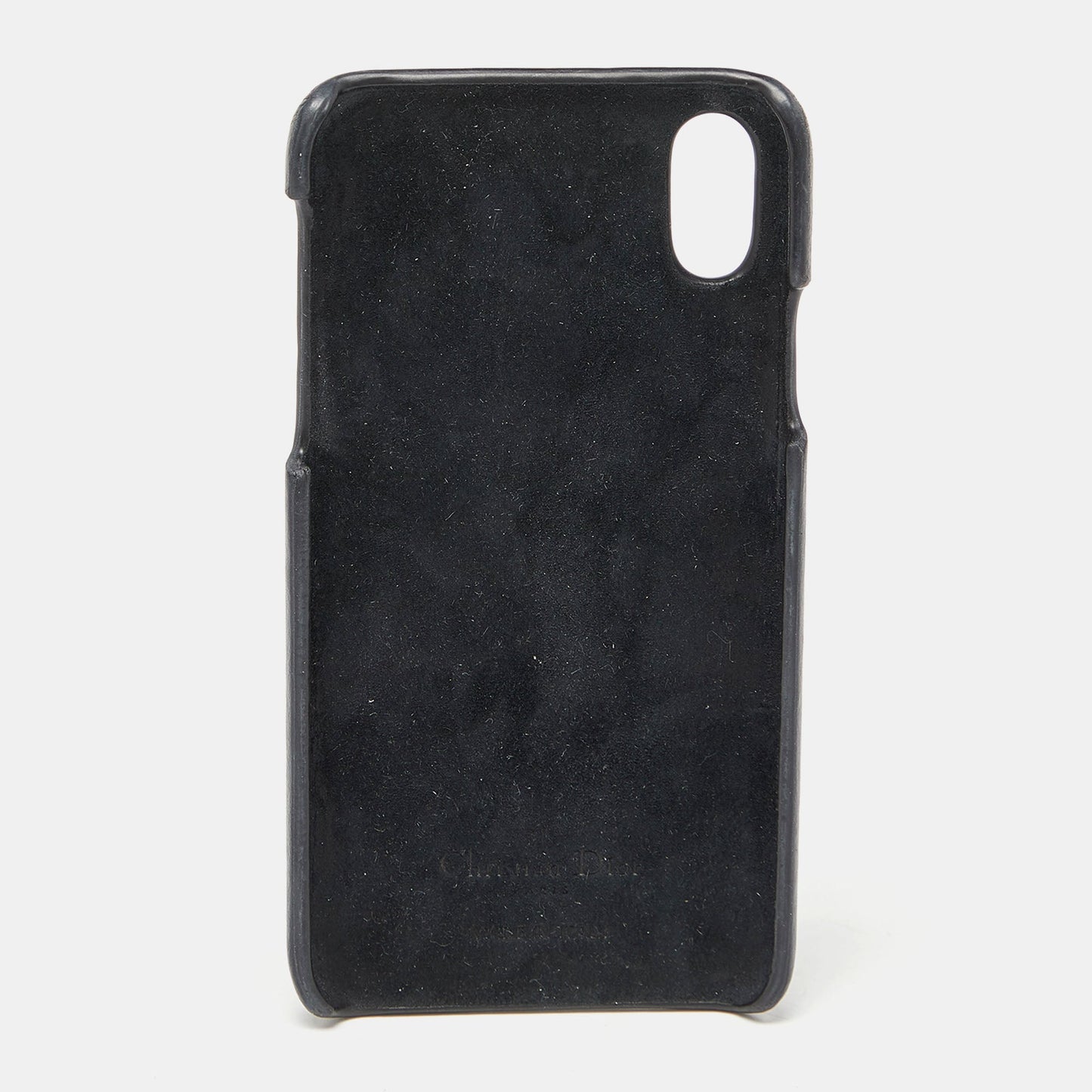 DIOR Blue Oblique Canvas and Leather iPhone X Case