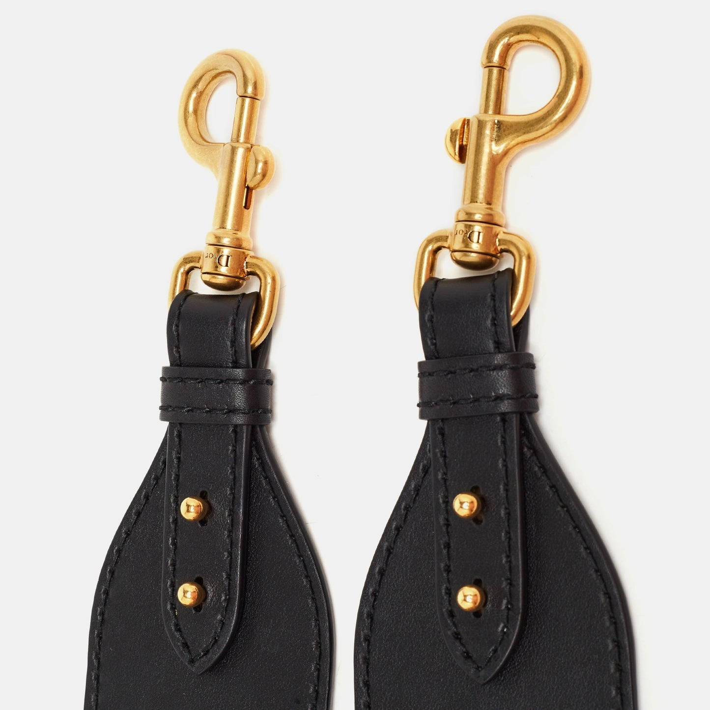 DIOR Navy Blue/Pink Canvas and Leather Shoulder Bag Strap