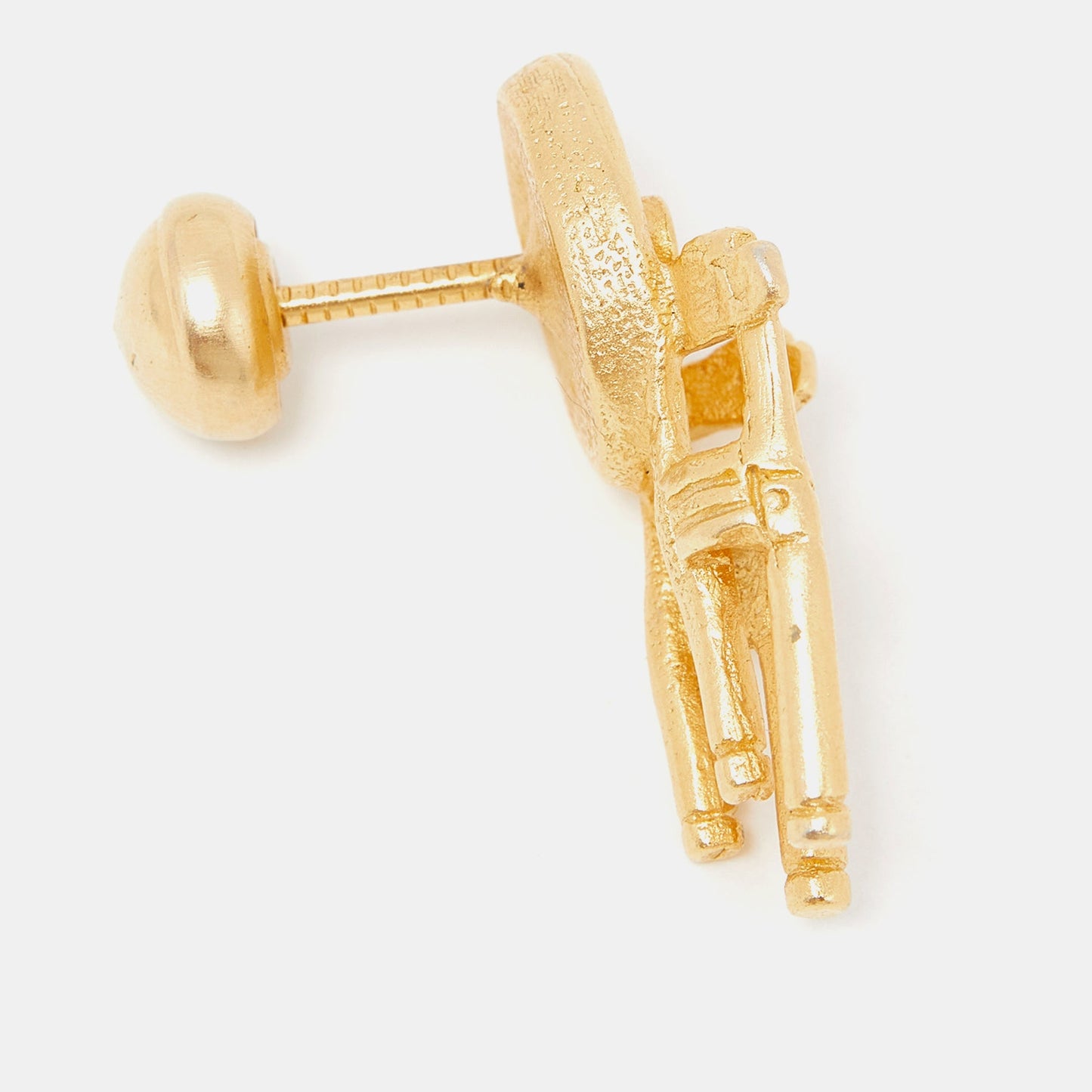 DIORChristian  Vintage Gold Plated CD Chair Pin Brooch