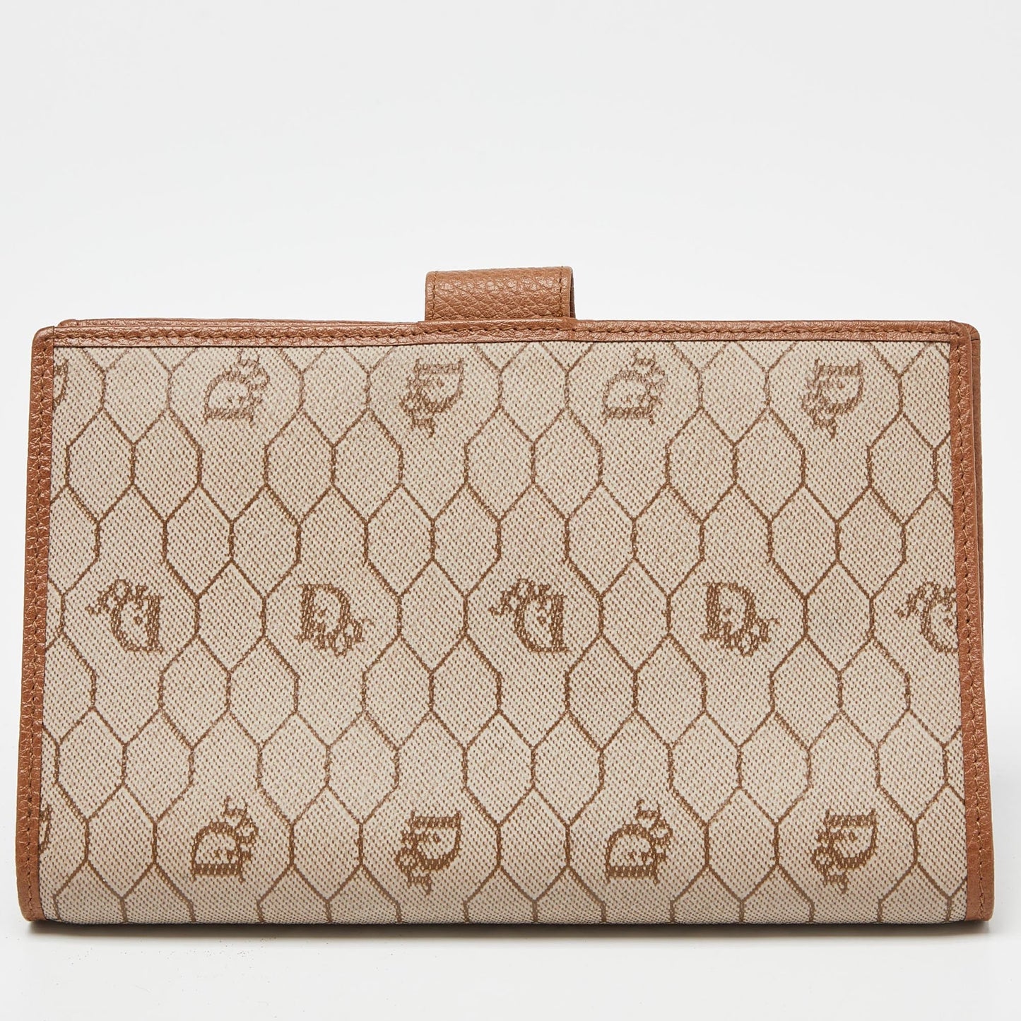 DIOR Beige Coated Canvas and Leather Agenda Cover