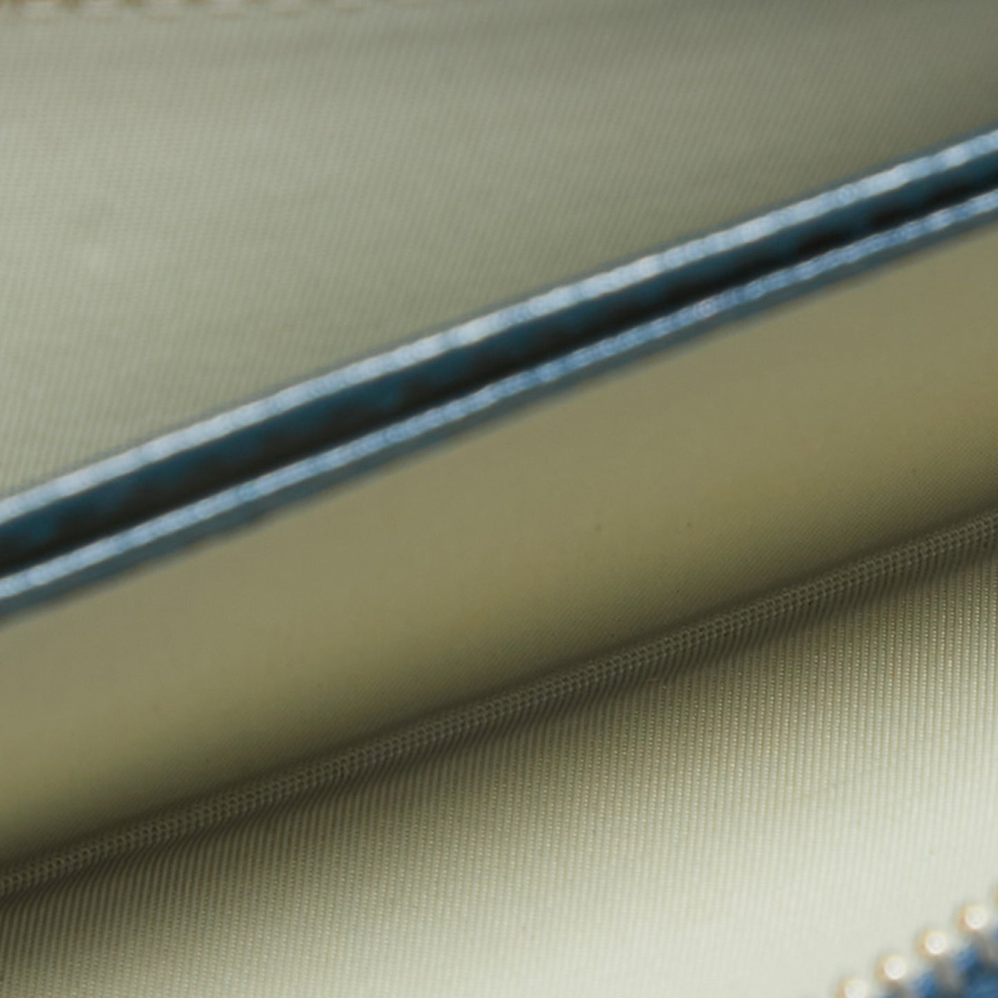 DIOR Green Oblique Embossed Patent Leather Continental Flap Wallet