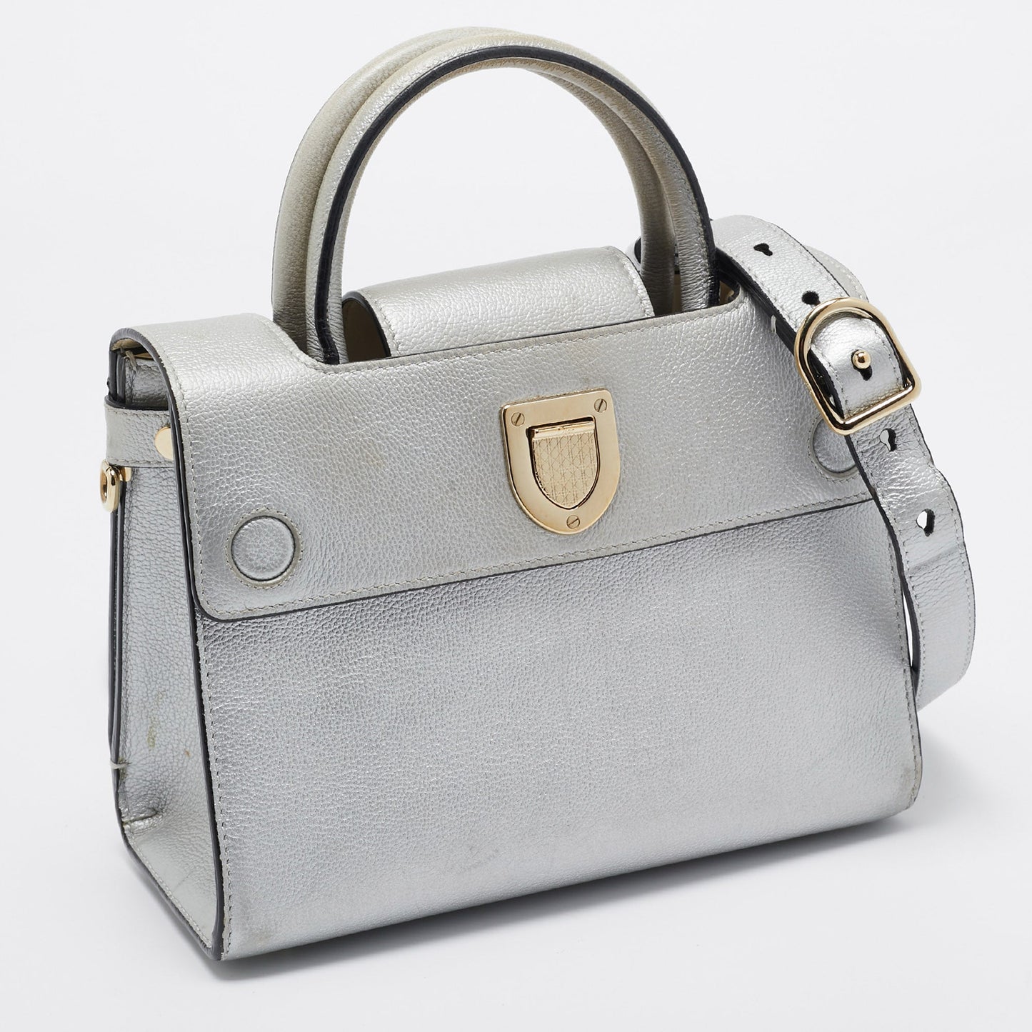 DIOR Silver Leather Mini ever Tote