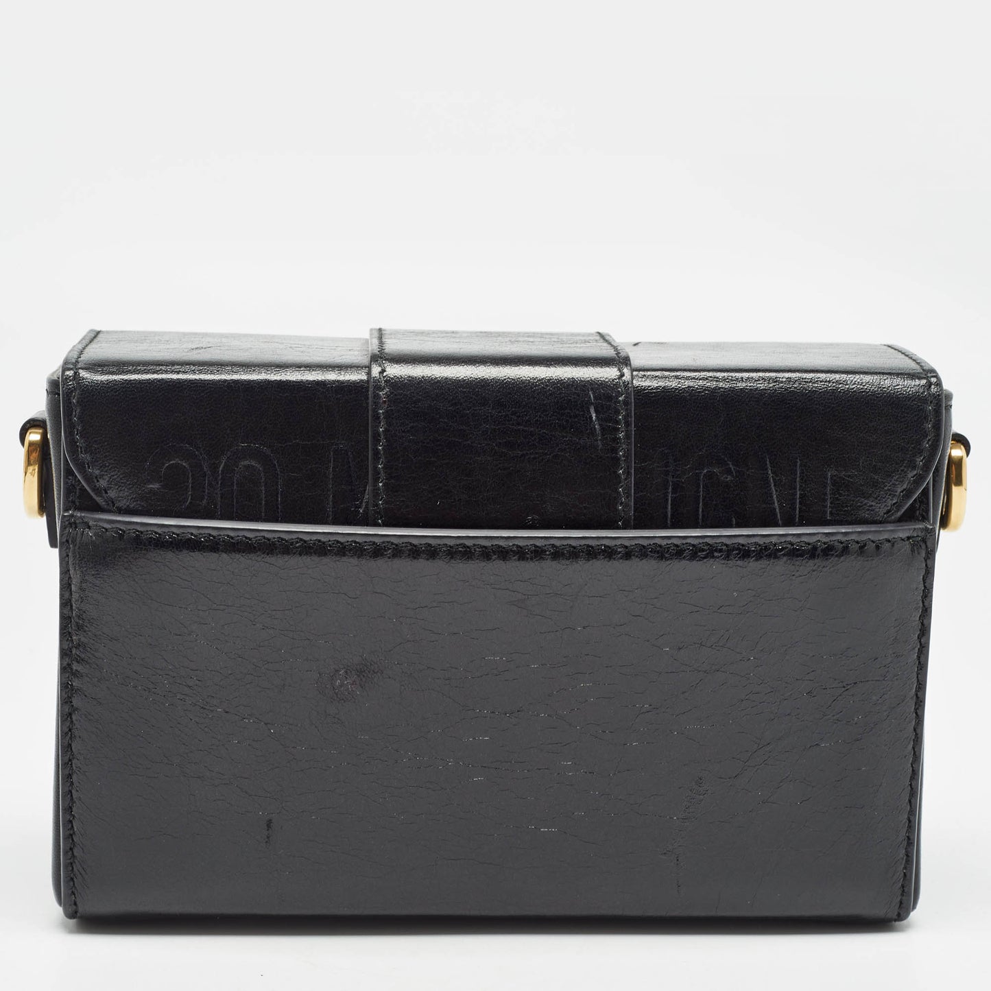 DIOR Black Glossy Leather 30 Montaigne Box Bag