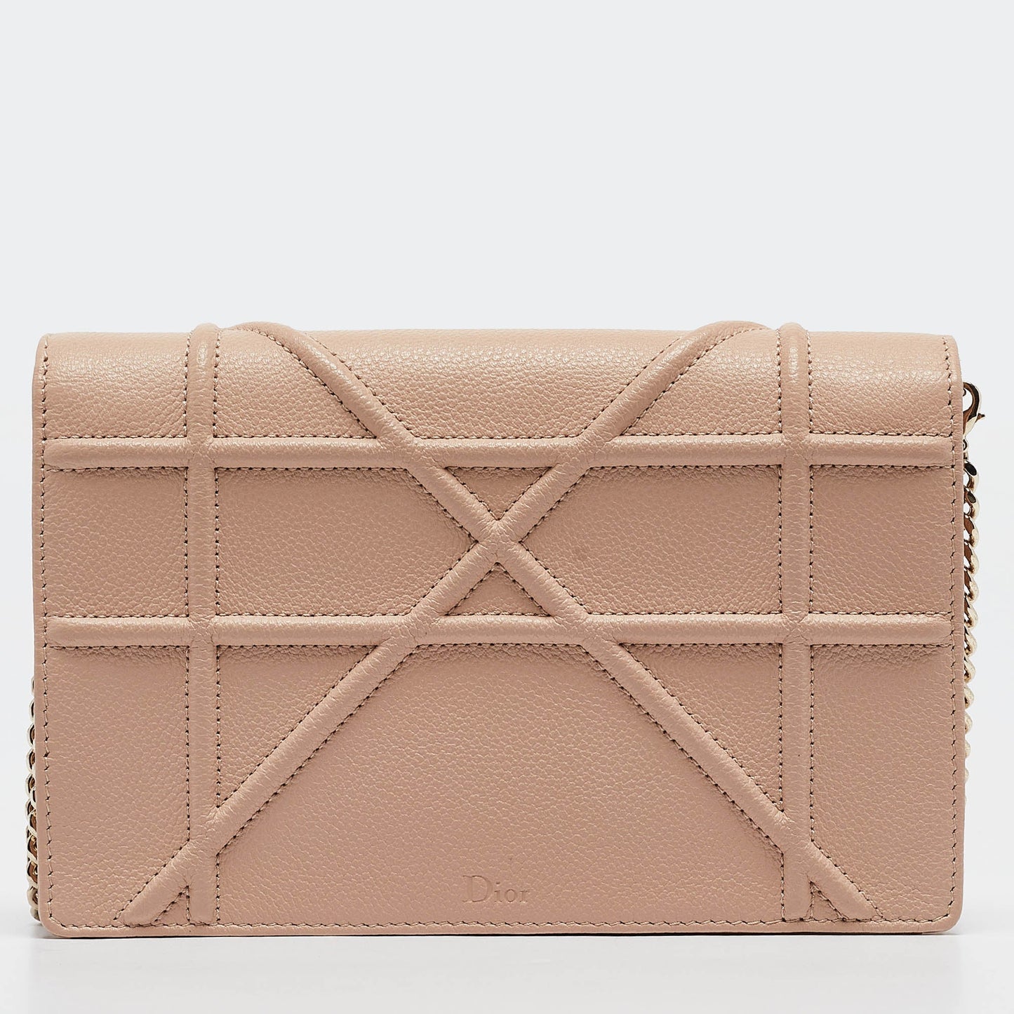DIOR Beige Leather ama Wallet on Chain