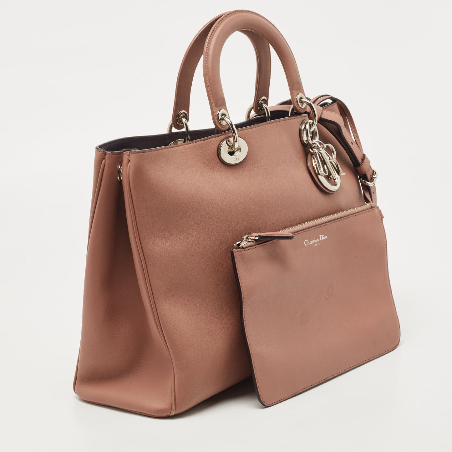 DIOR Old Rose Leather Large issimo Shopper Tote