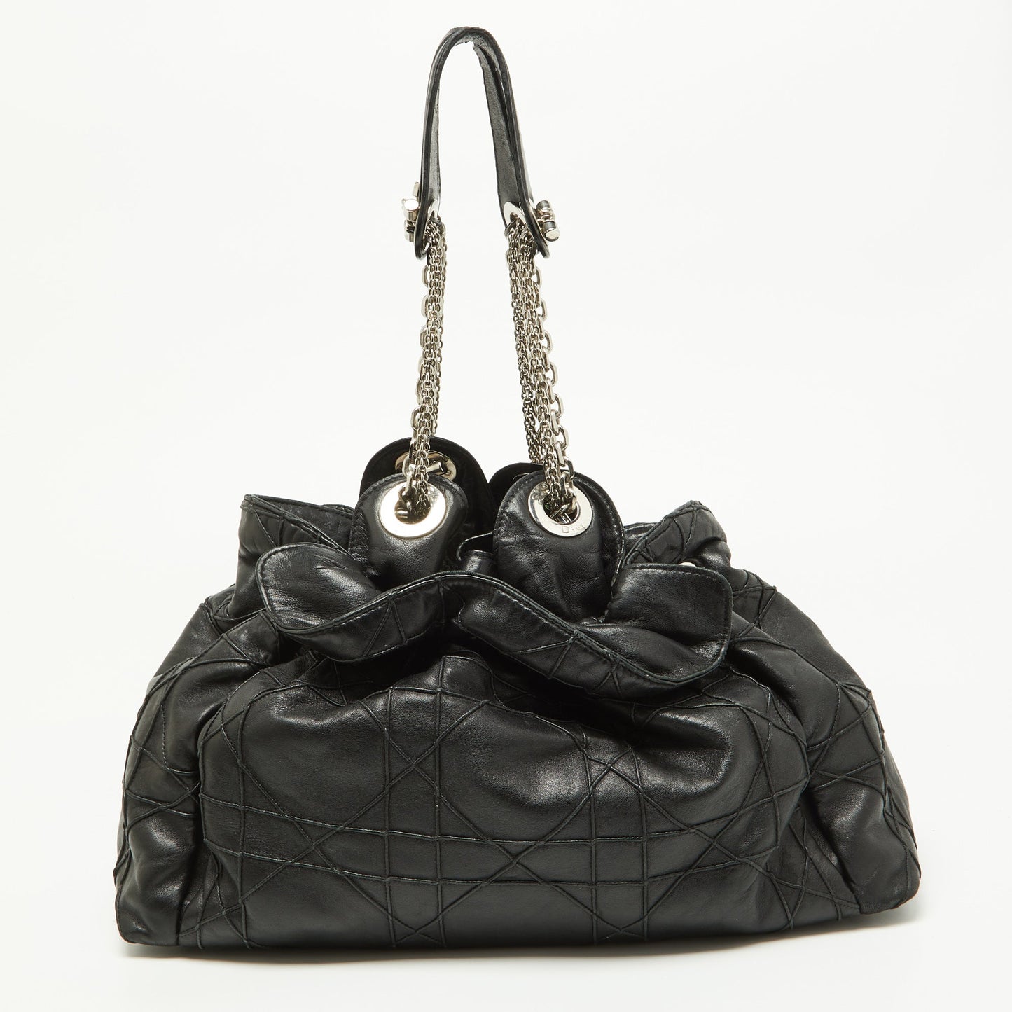 DIOR Black Cannage Leather Le Trente Hobo
