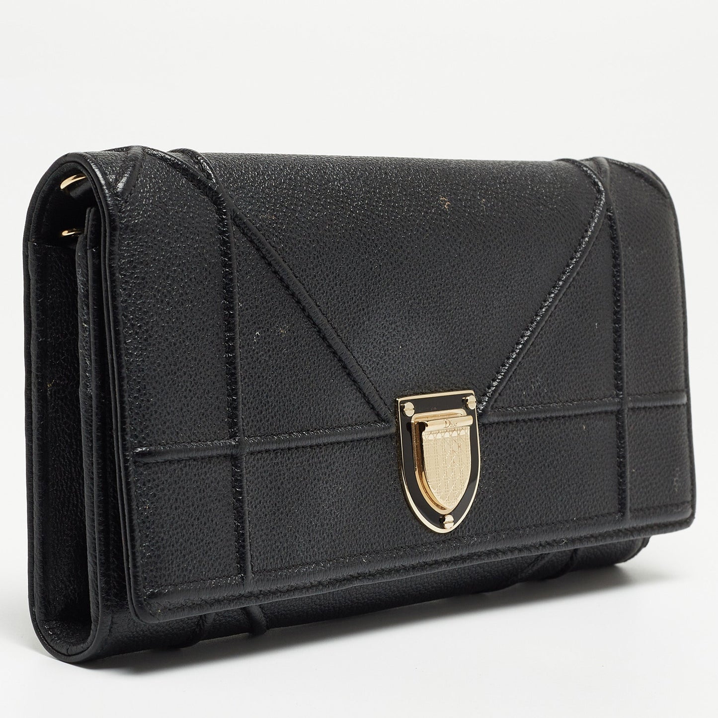 DIOR Black Leather ama Wallet