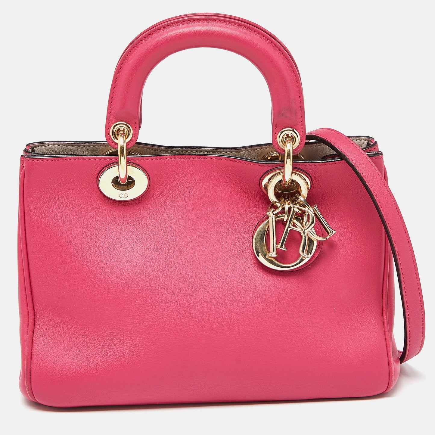 DIOR Fuchsia Leather Mini issimo Tote