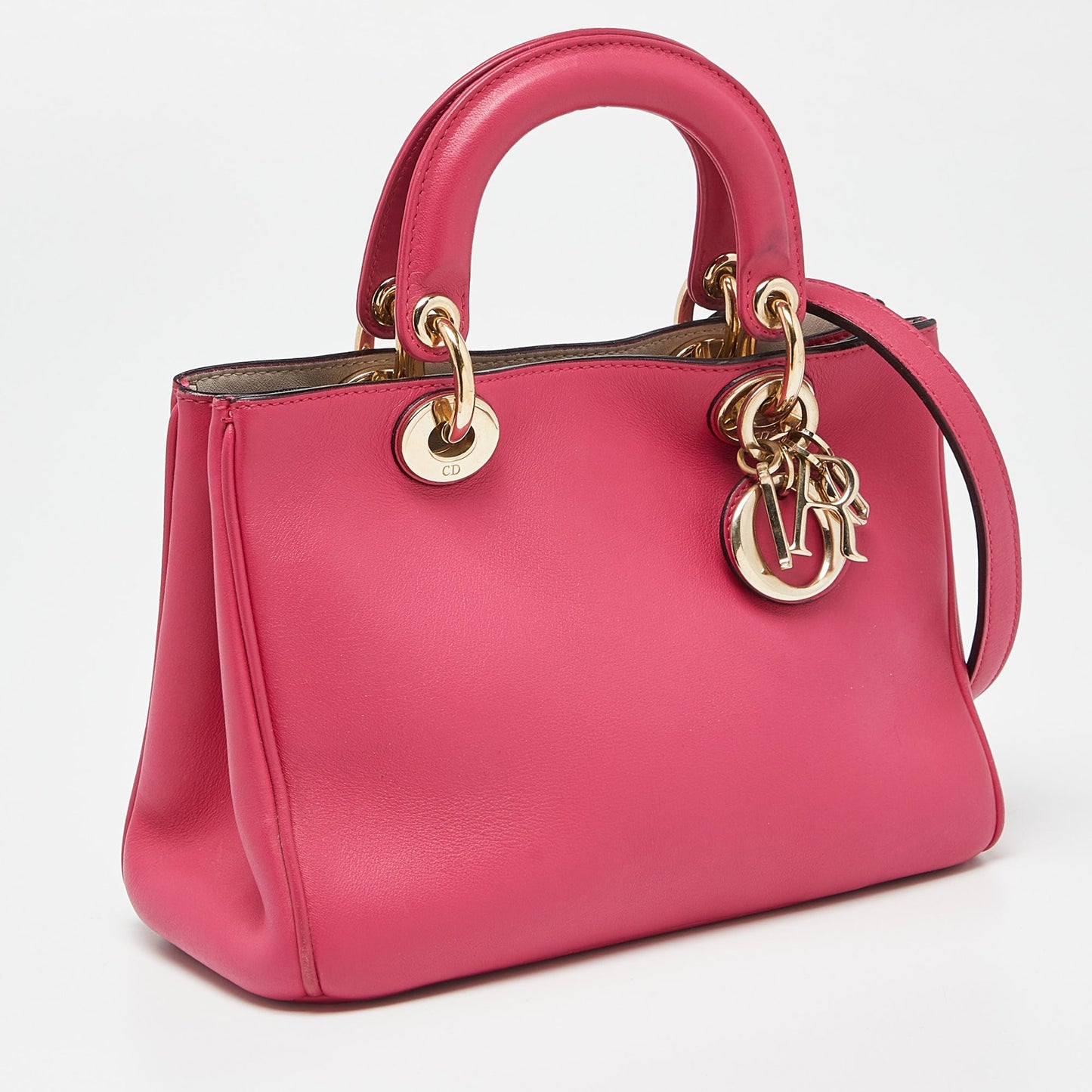 DIOR Fuchsia Leather Mini issimo Tote