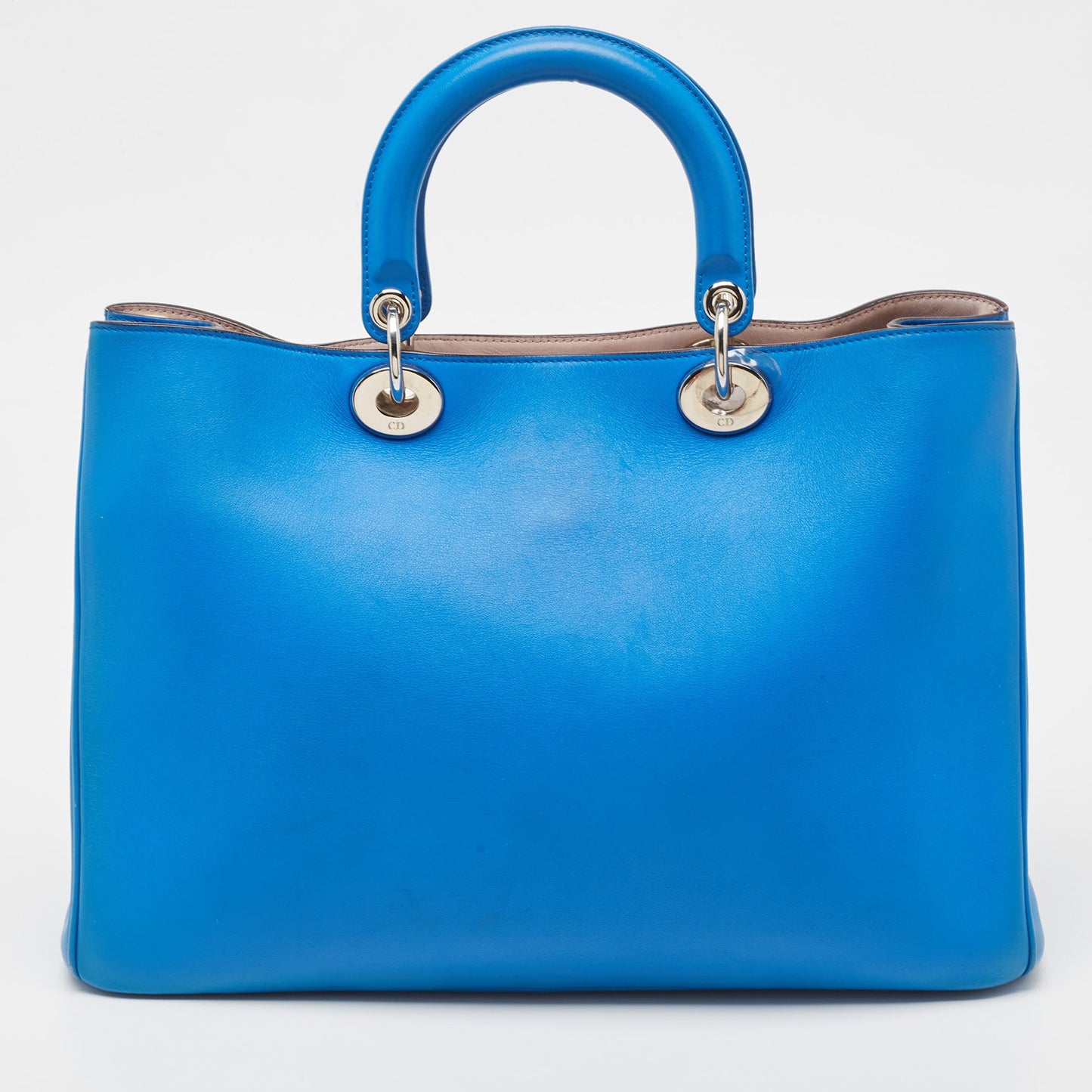 DIOR Blue Leather Large issimo Shopper Tote
