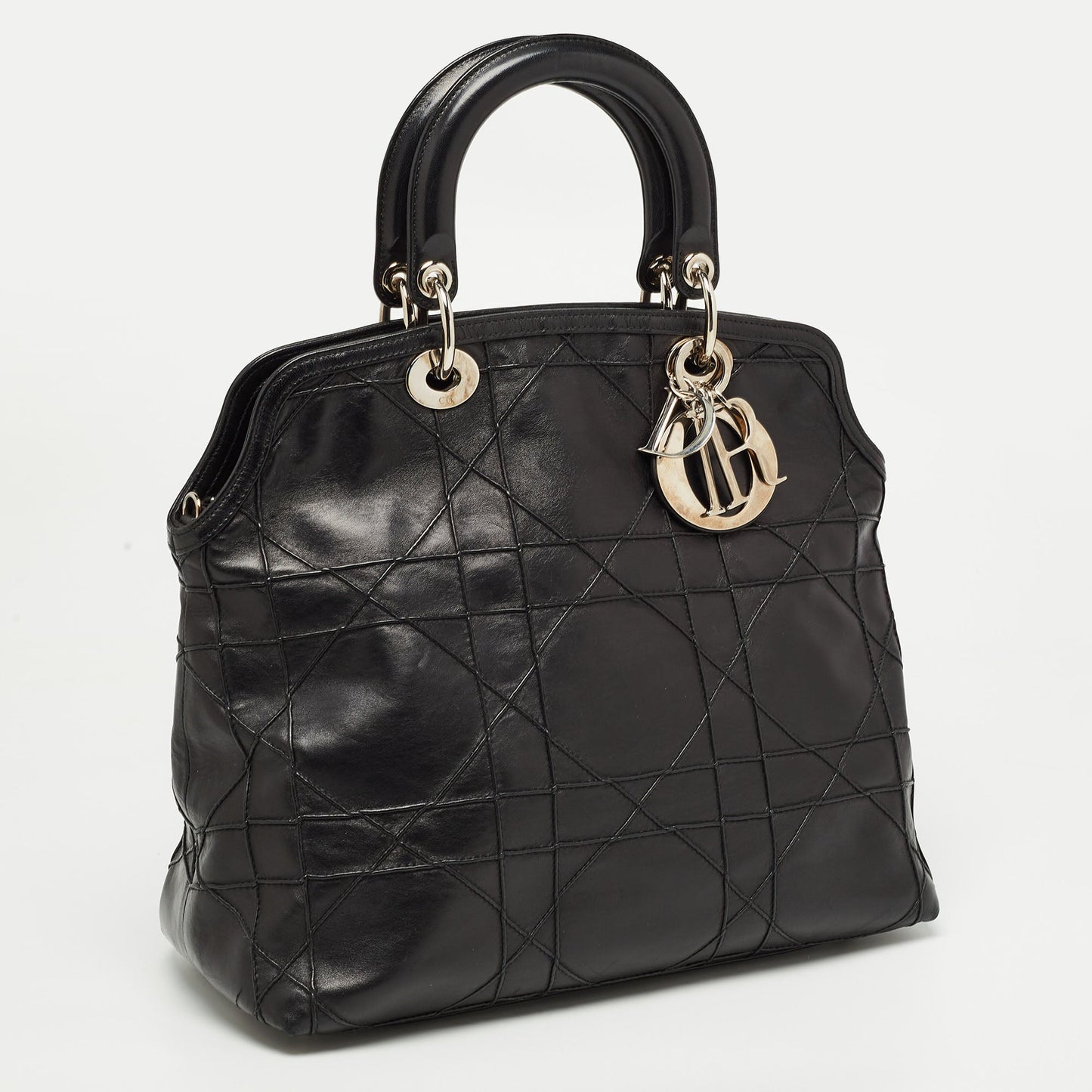 DIOR Black Cannage Leather Granville Tote