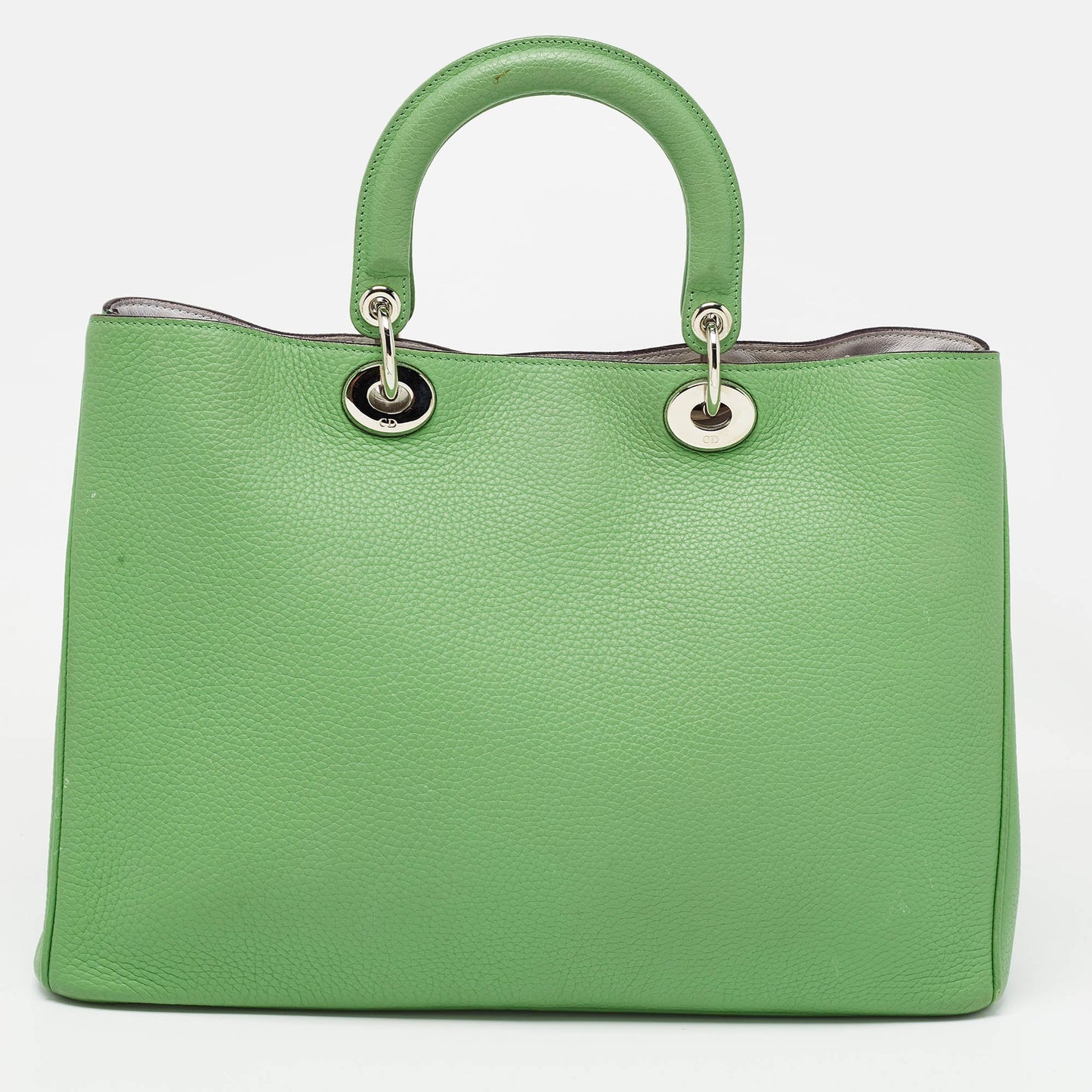 DIOR Green Leather Large issimo Shopper Tote