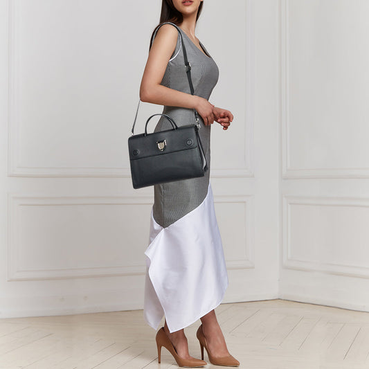 DIOR Black Leather Medium ever Bag