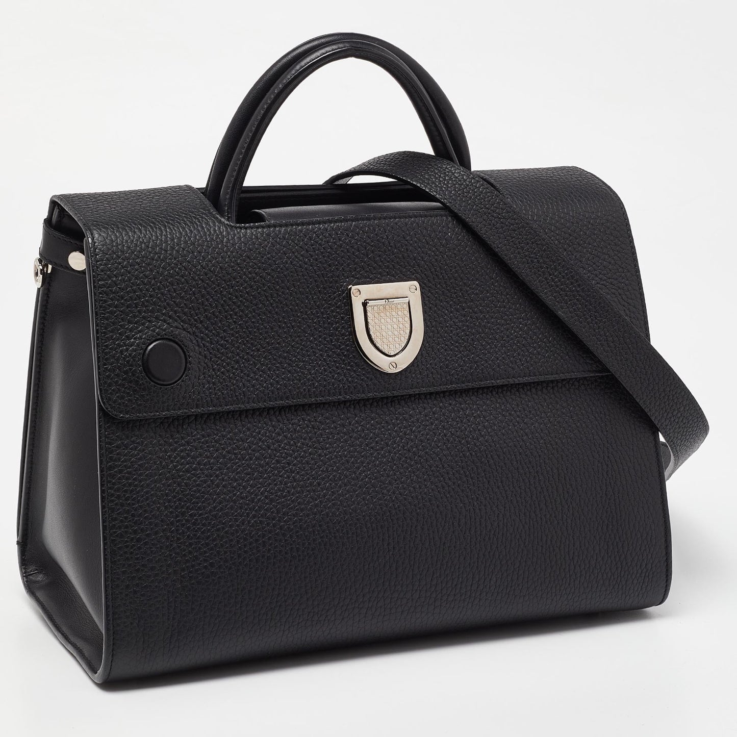 DIOR Black Leather Medium ever Bag